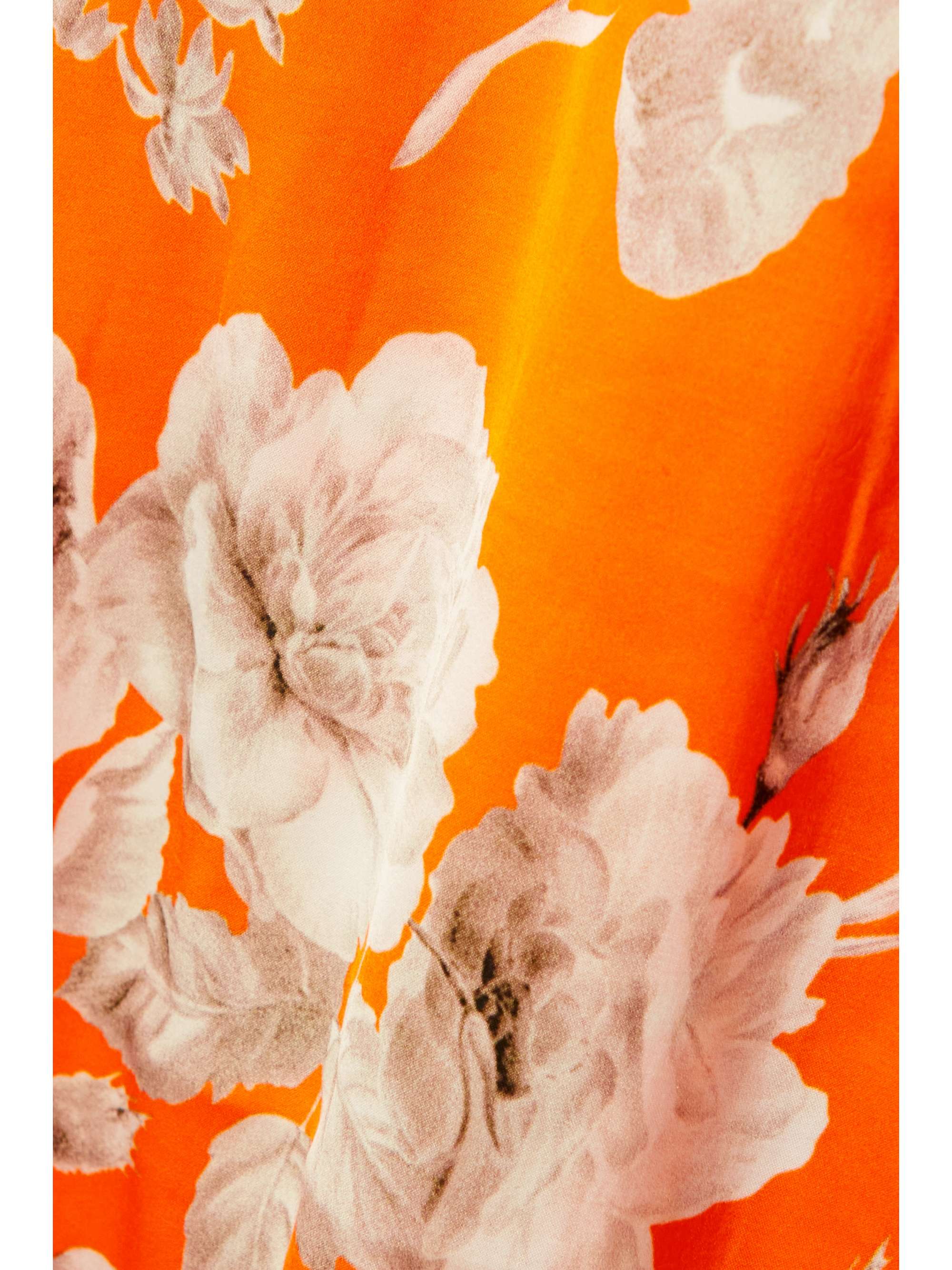 ERDEM Lillia floral-print stretch-satin shirt