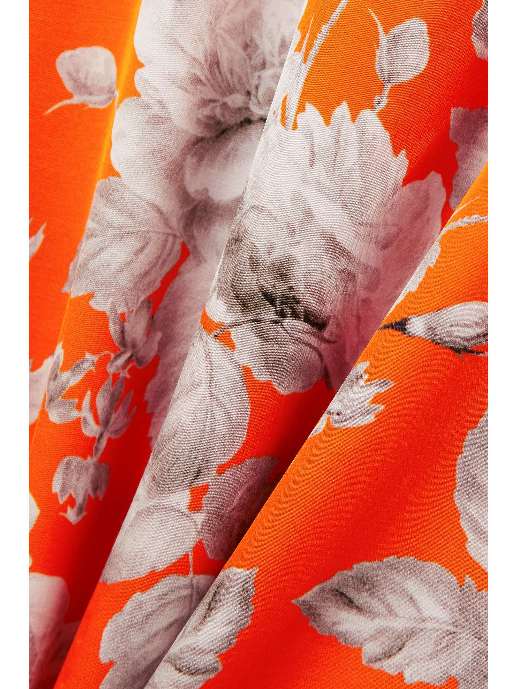 ERDEM Garnelle floral-print stretch-satin midi dress