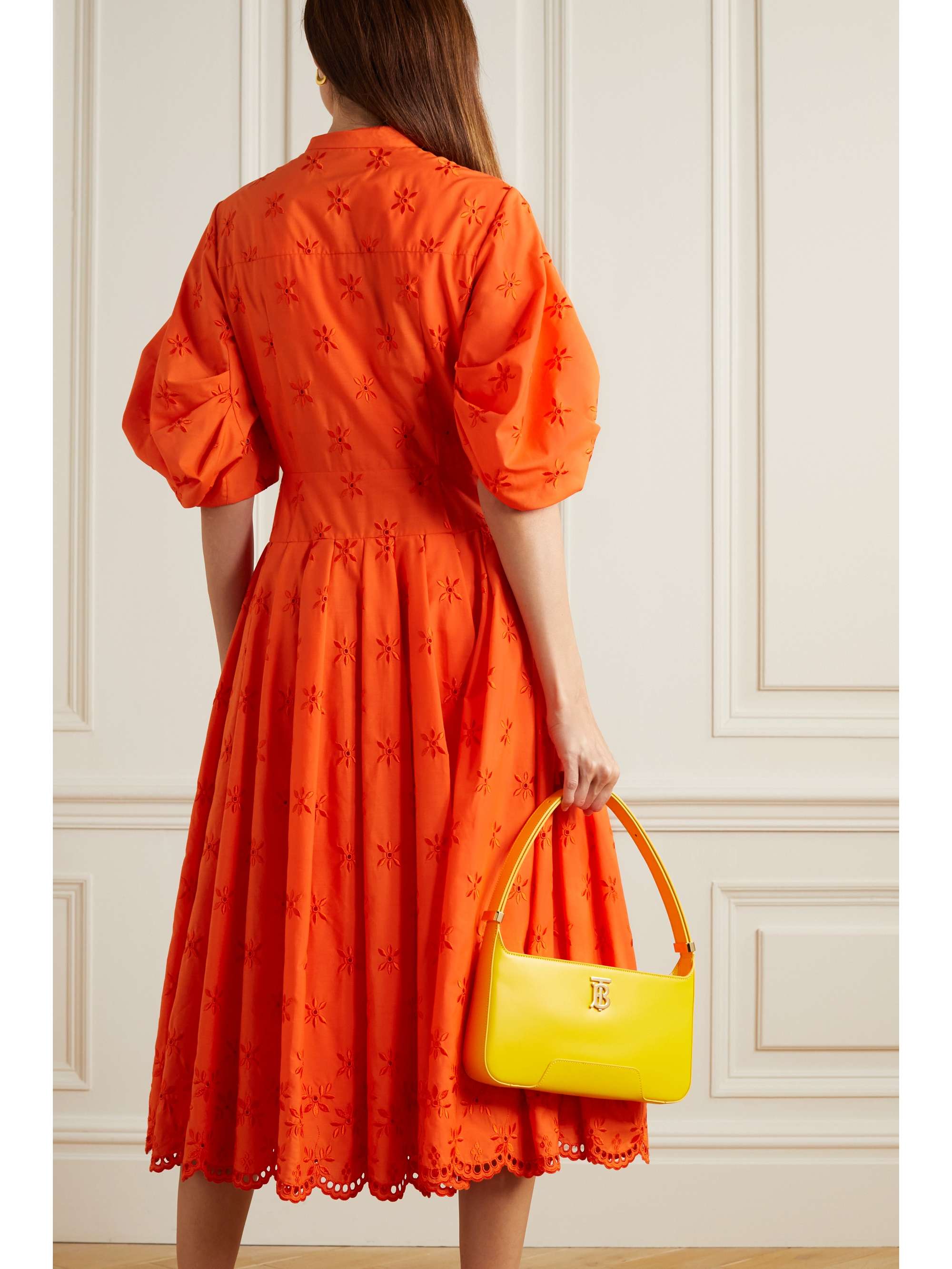 ERDEM Zelda broderie anglaise poplin midi dress