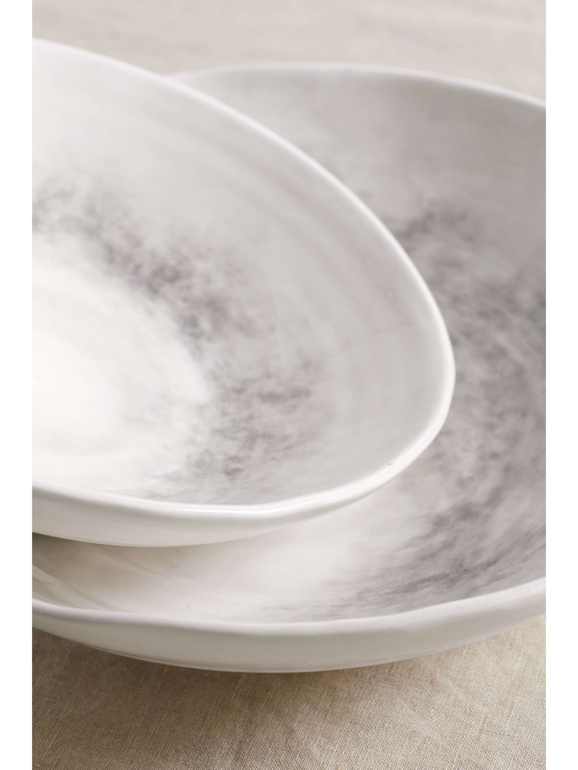 BRUNELLO CUCINELLI Set of two glazed ceramic bowls