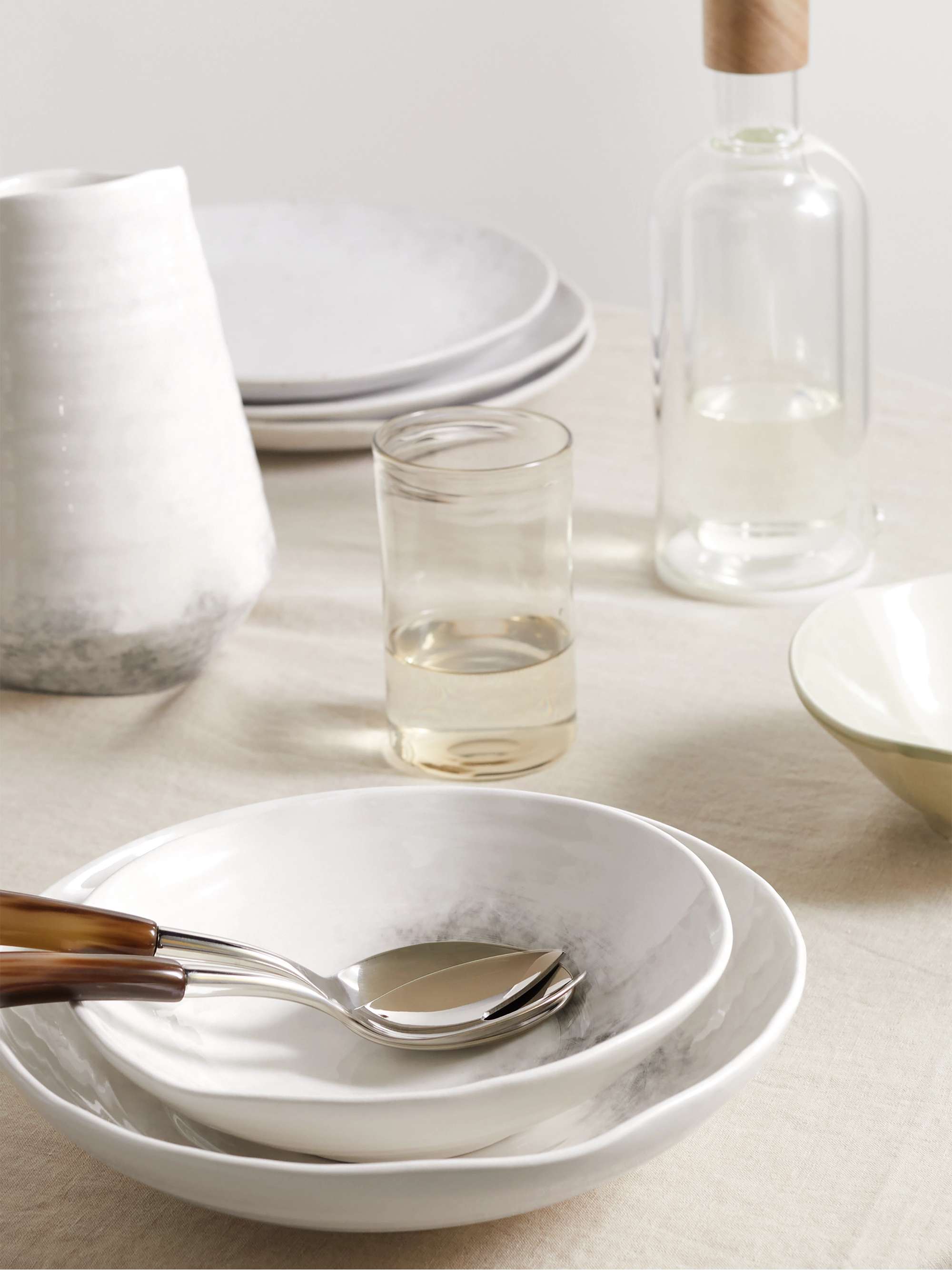 BRUNELLO CUCINELLI Set of two glazed ceramic bowls