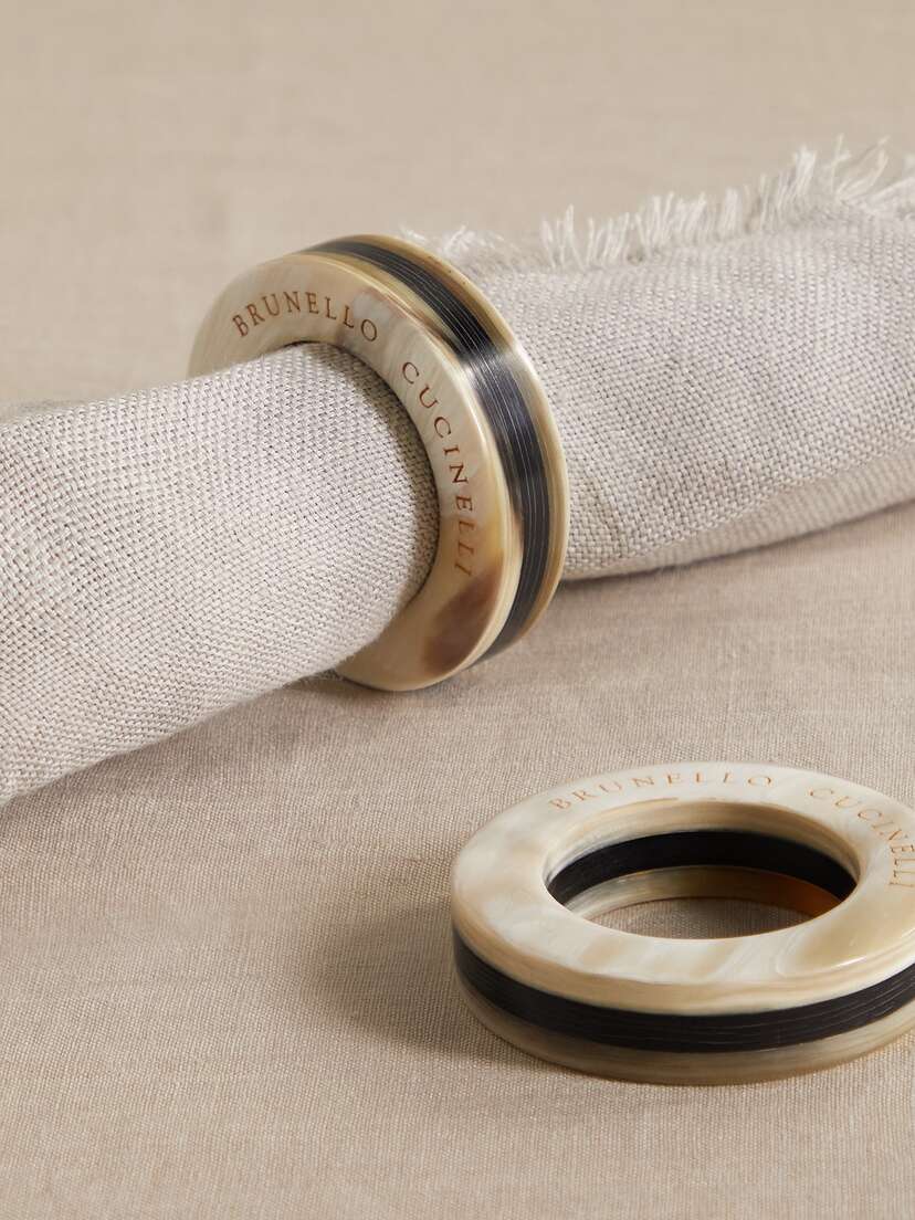 Brunello Cucinelli Set Of Two Horn Napkin Holders