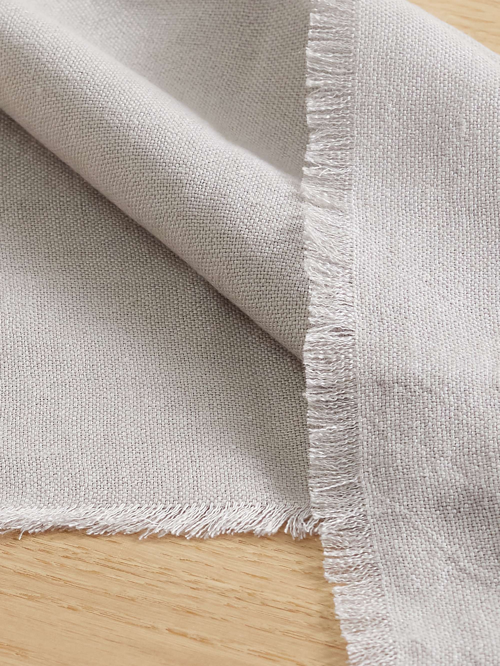 BRUNELLO CUCINELLI Frayed linen placemats