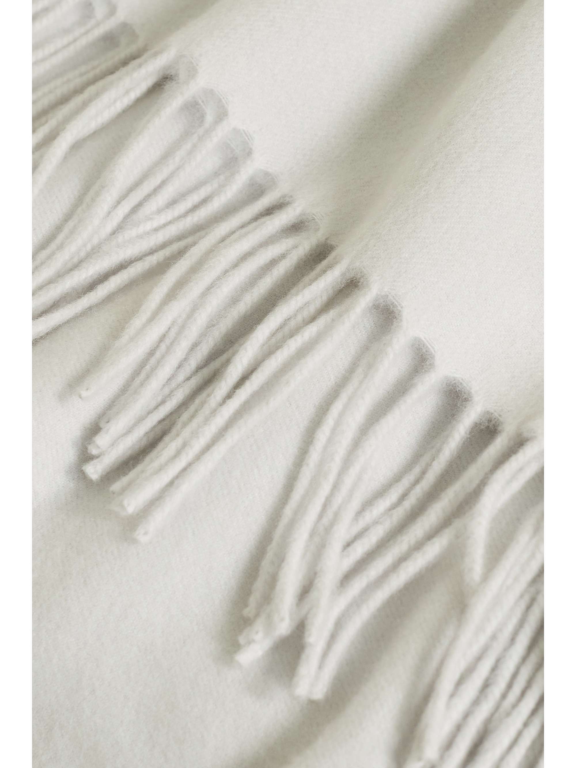 BRUNELLO CUCINELLI Fringed two-tone cashmere travel blanket