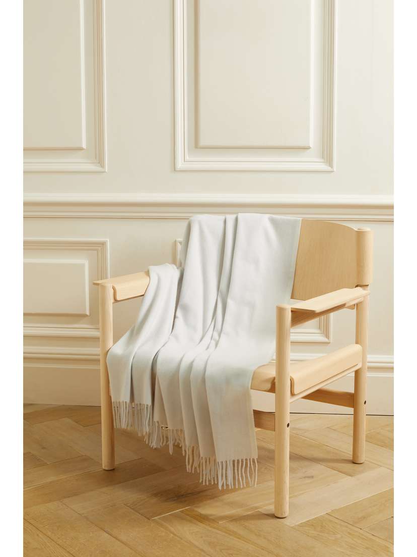 Brunello Cucinelli Fringed Cashmere Travel Blanket