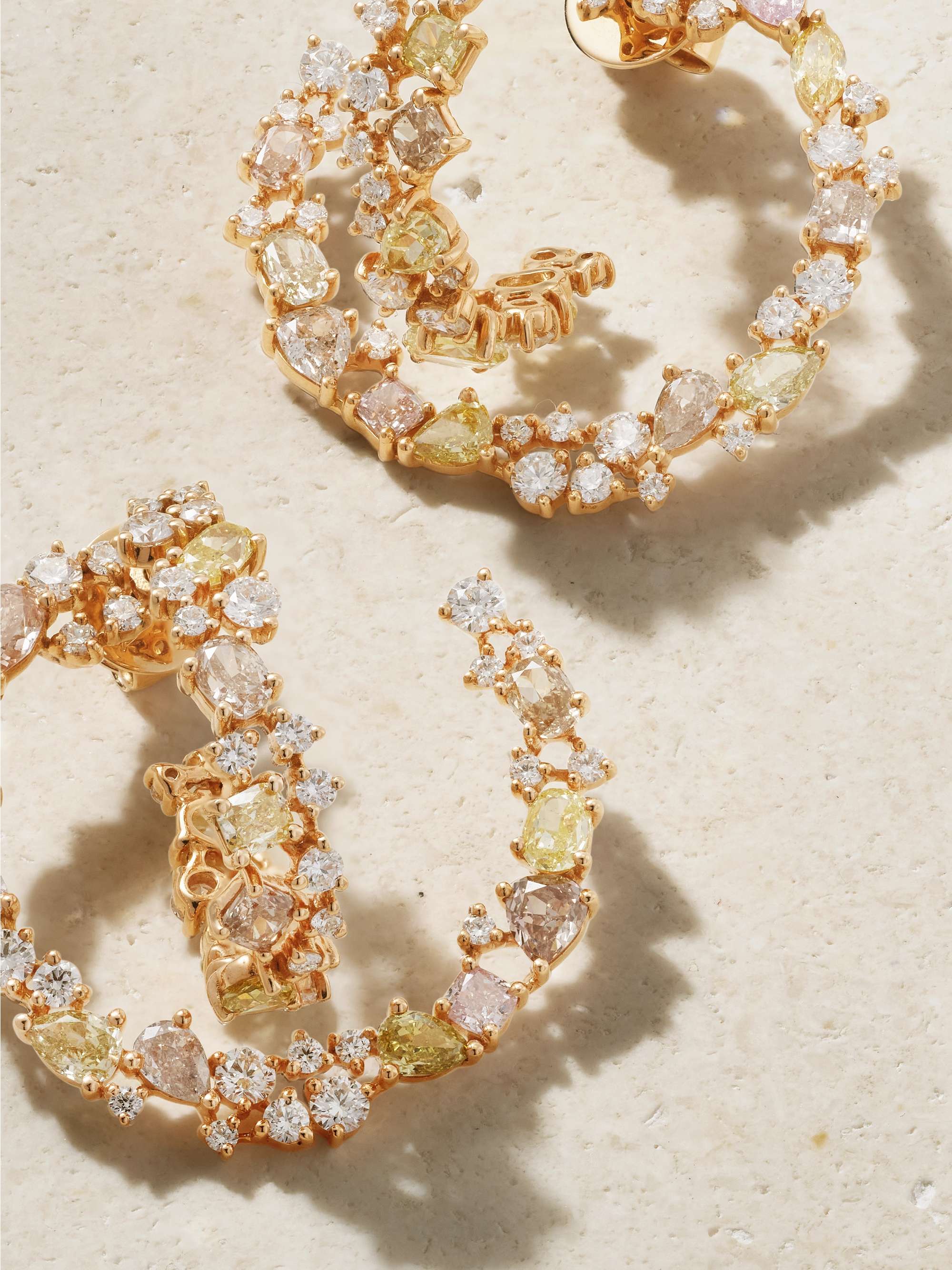 ANANYA 18-karat rose gold diamond earrings