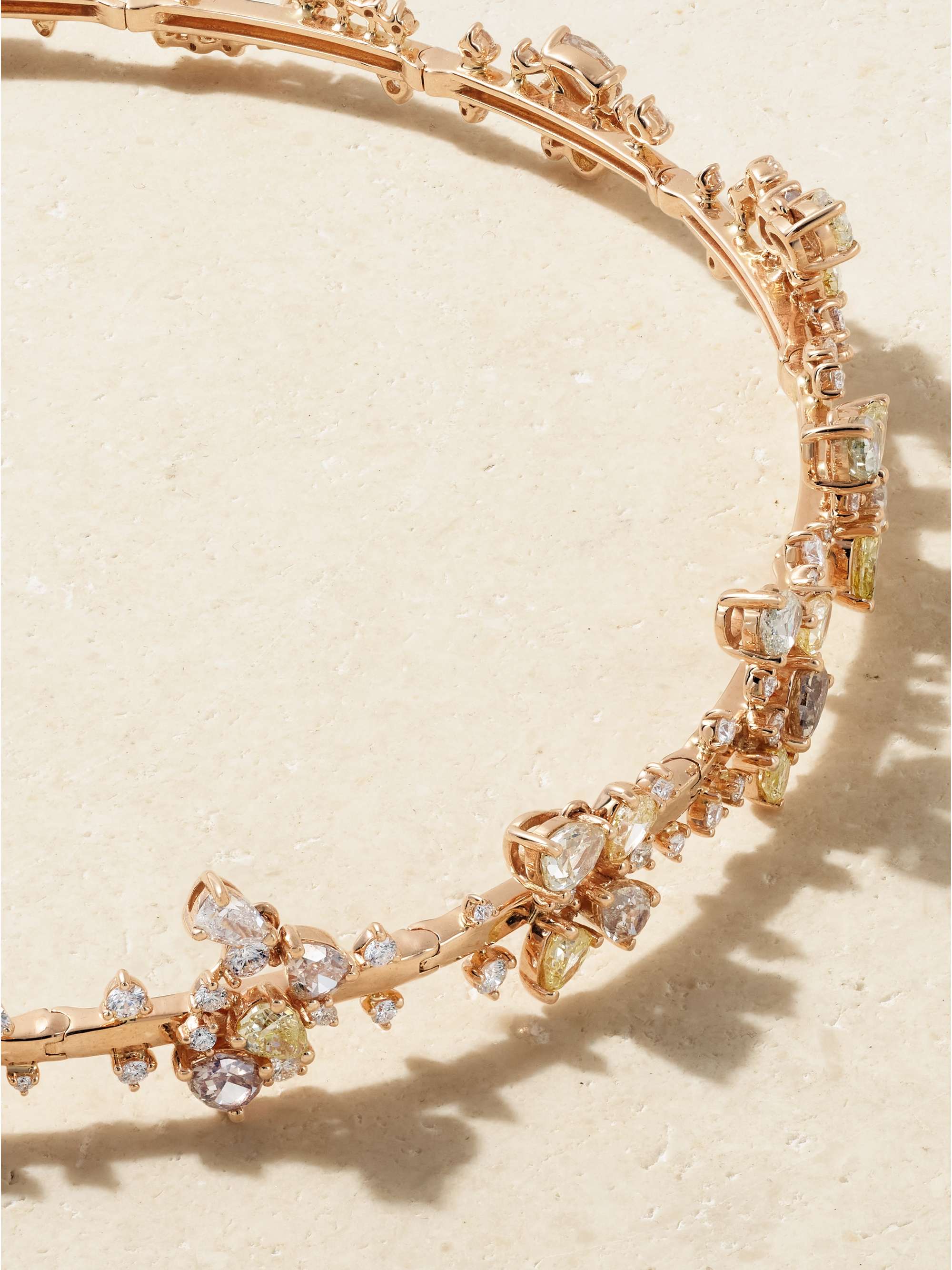 ANANYA Kette aus 18 Karat Roségold mit Diamanten