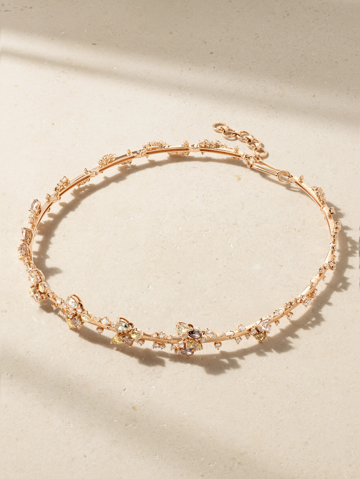 Ananya 18-karat Rose Gold Diamond Choker