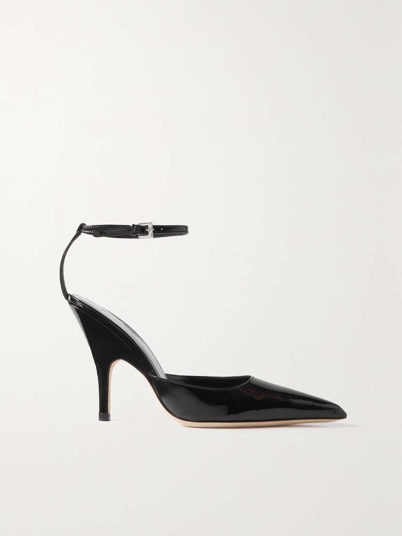 BY FAR Eliza Patent-leather Pumps