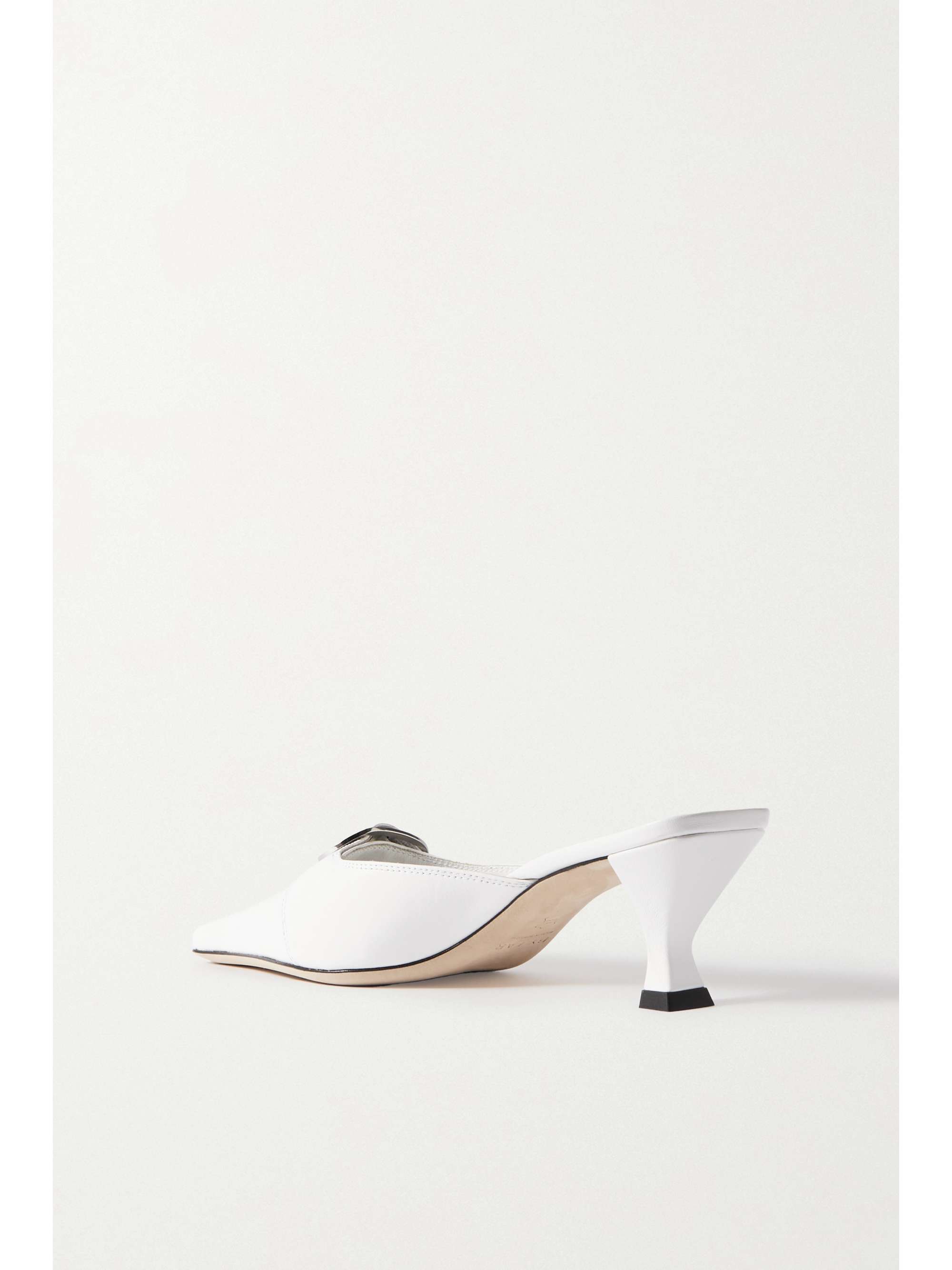 BY FAR Evelyn buckled leather mules