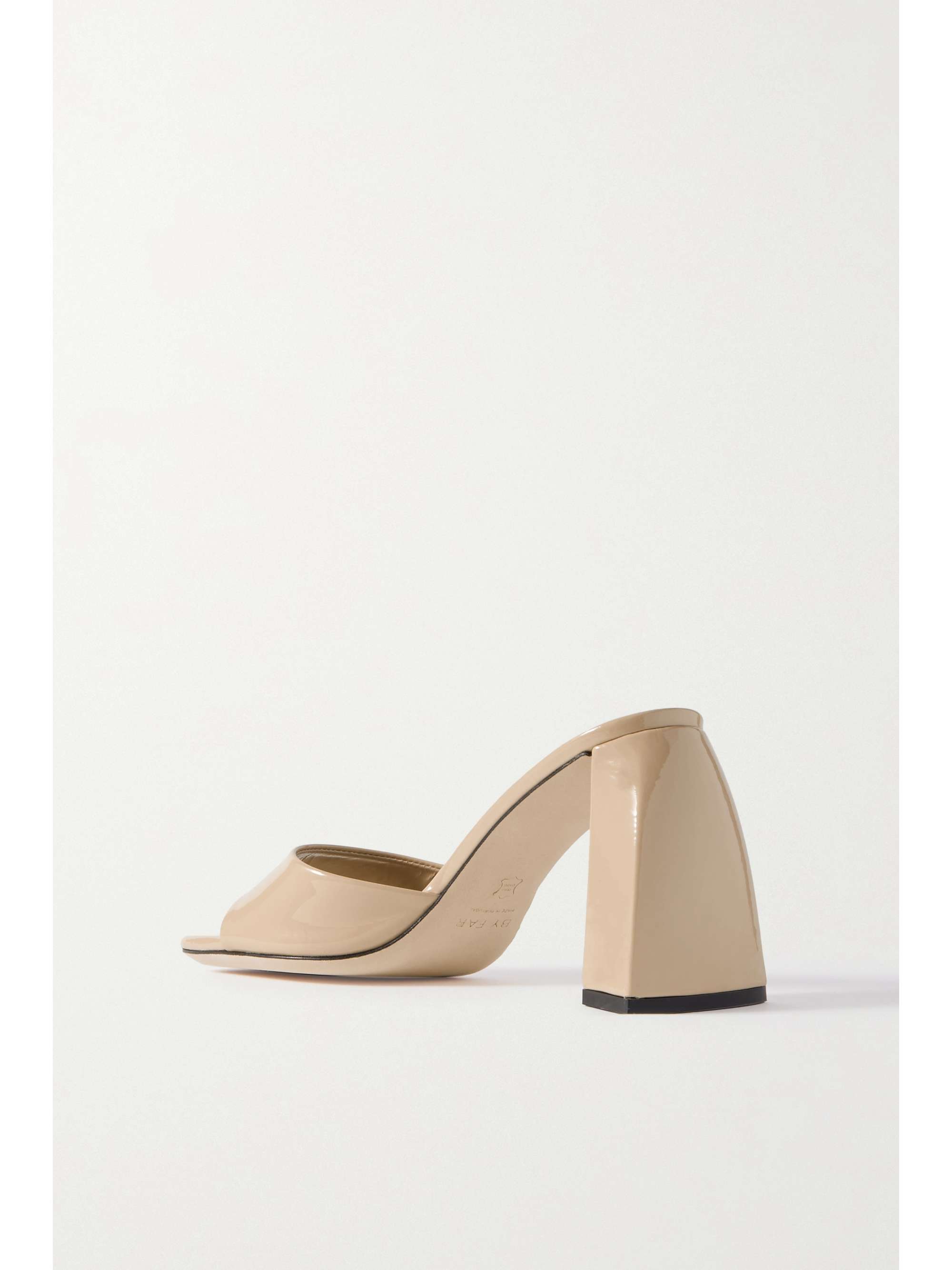 Michele patent-leather mules