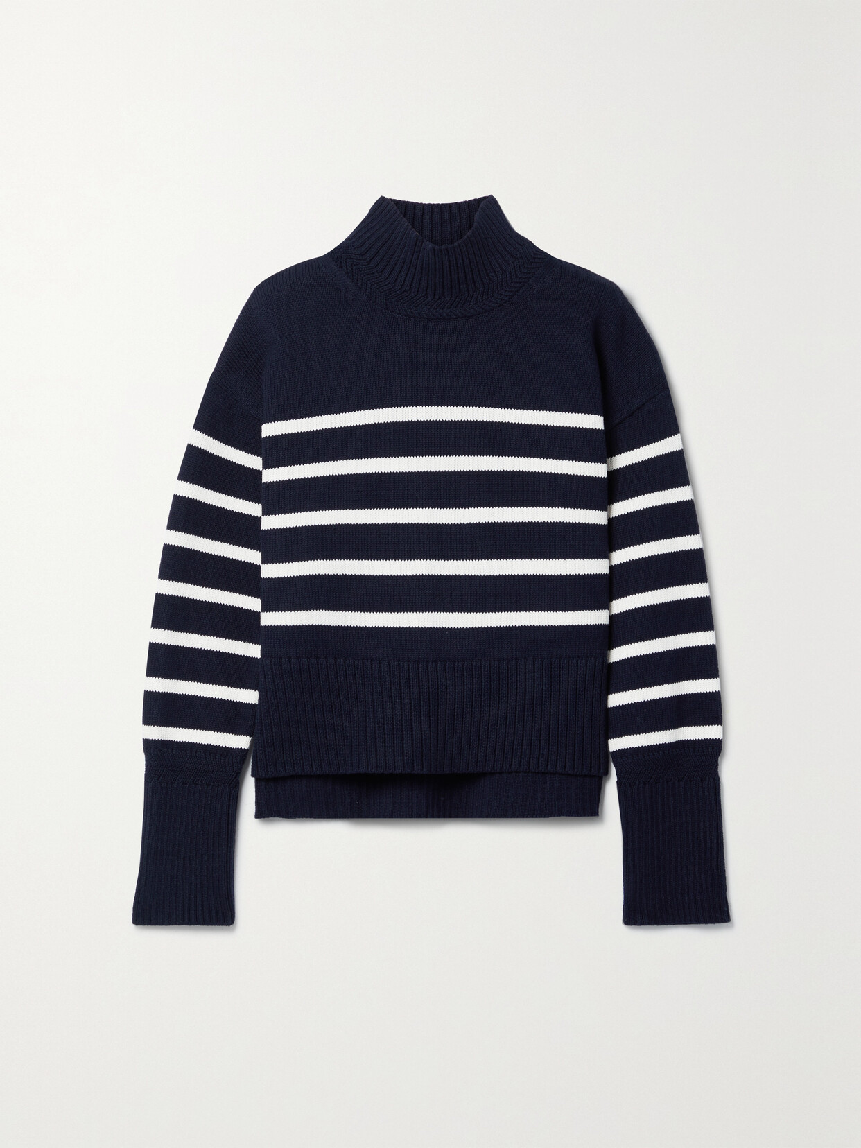 Veronica Beard - Lancetti Striped Cotton Sweater - Blue