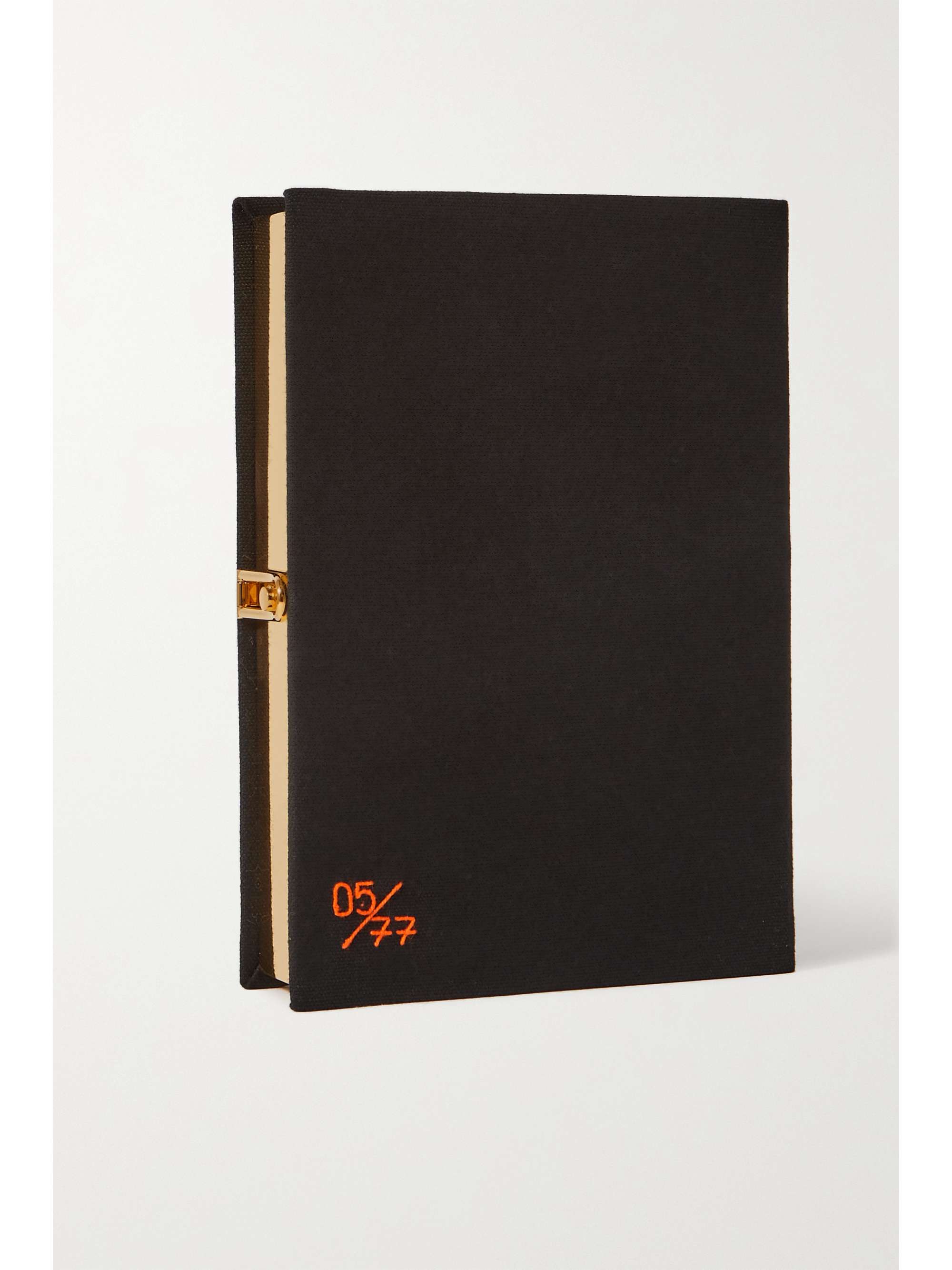 OLYMPIA LE-TAN Disco Studio 54 embroidered appliquéd canvas clutch