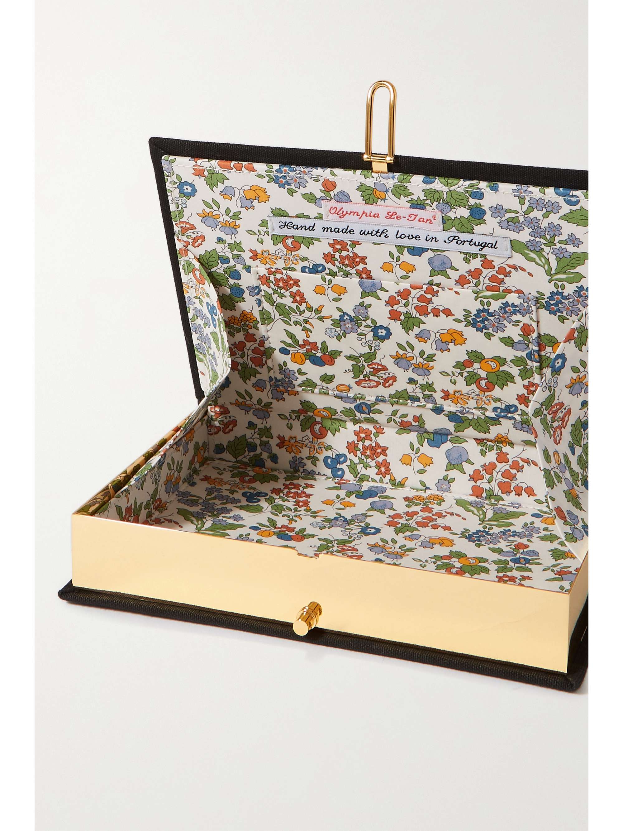 OLYMPIA LE-TAN Disco Studio 54 embroidered appliquéd canvas clutch