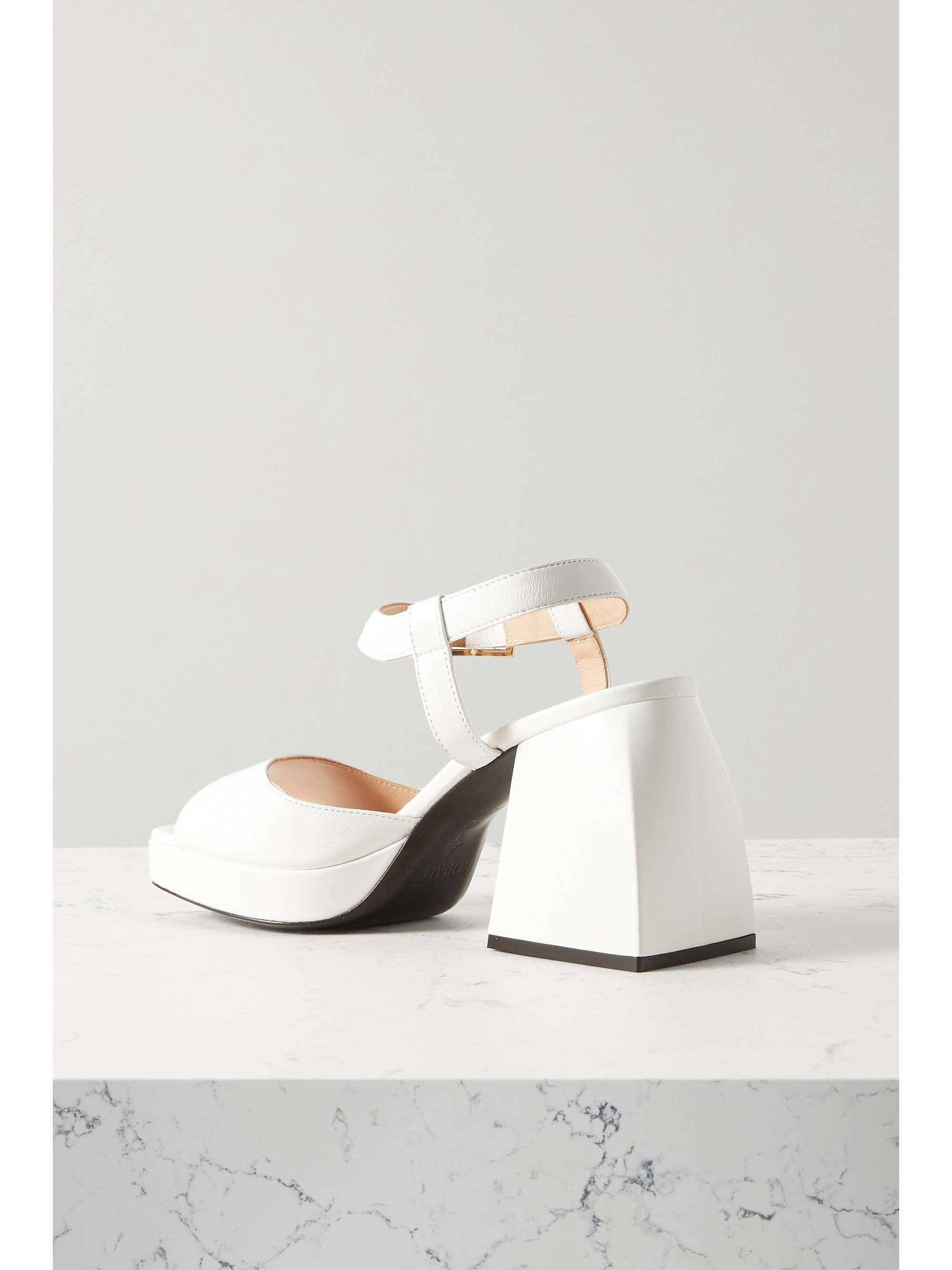 NODALETO Bulla Ness leather platform sandals