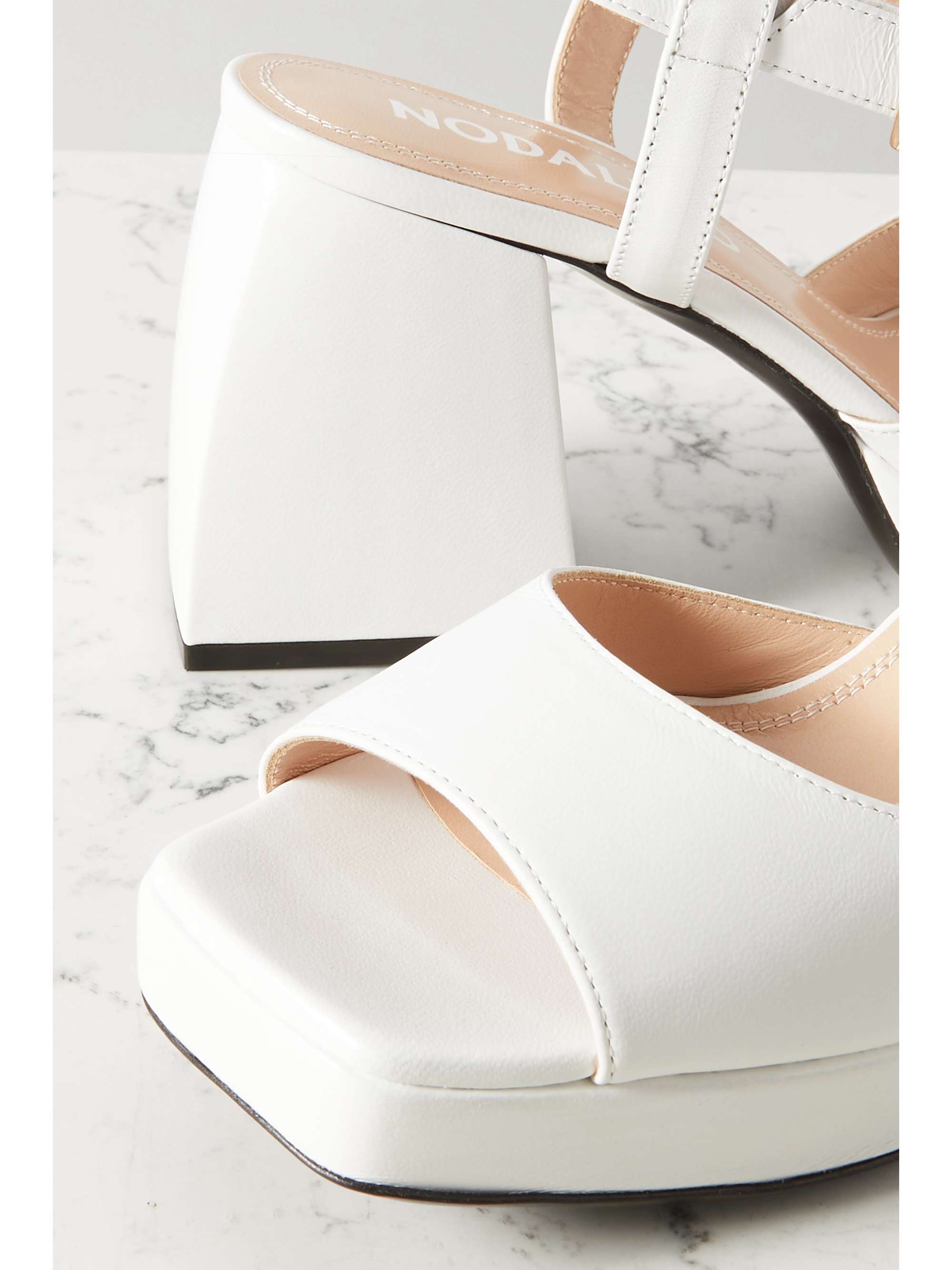 NODALETO Bulla Ness leather platform sandals