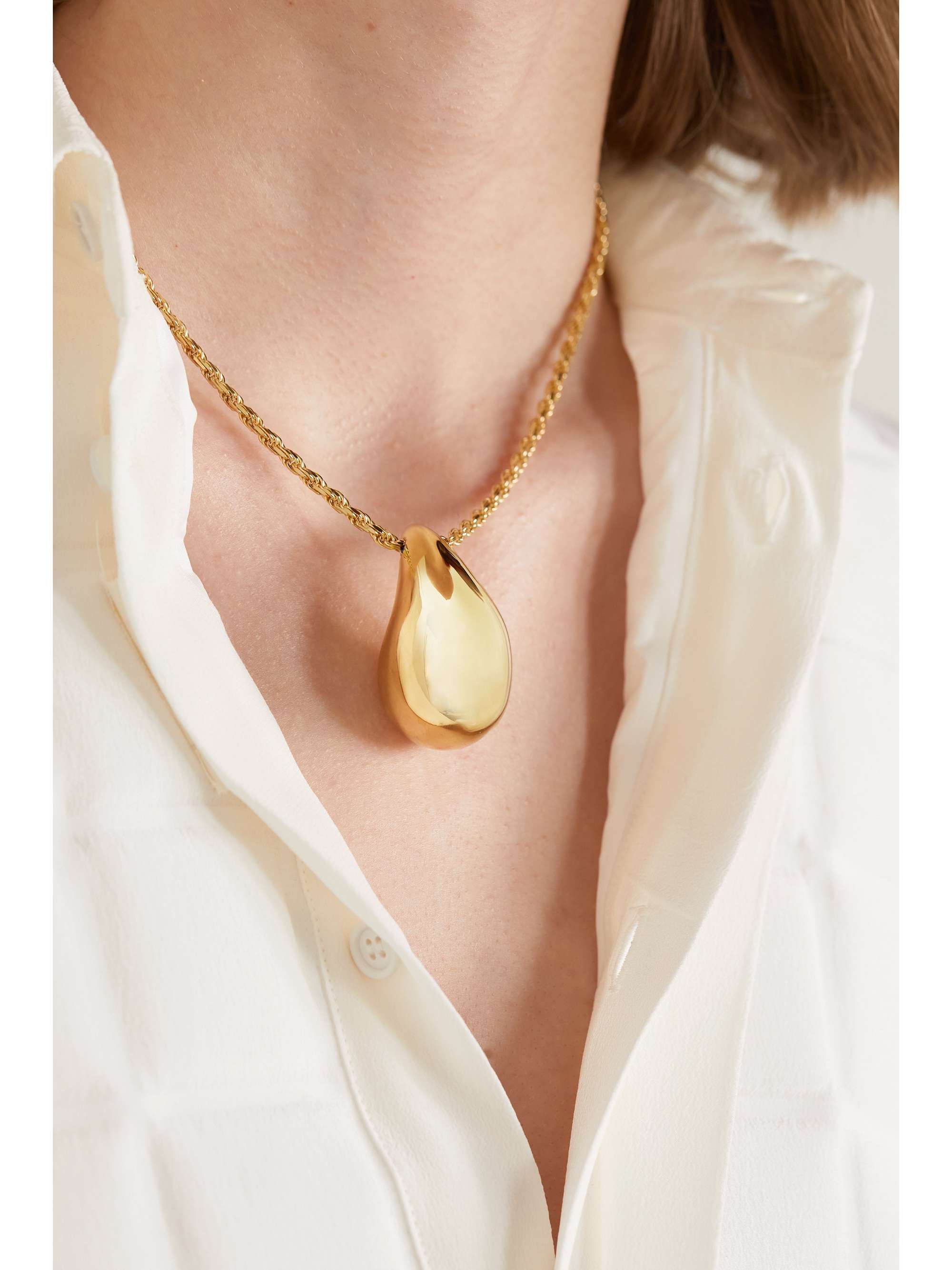 BOTTEGA VENETA Gold-plated necklace