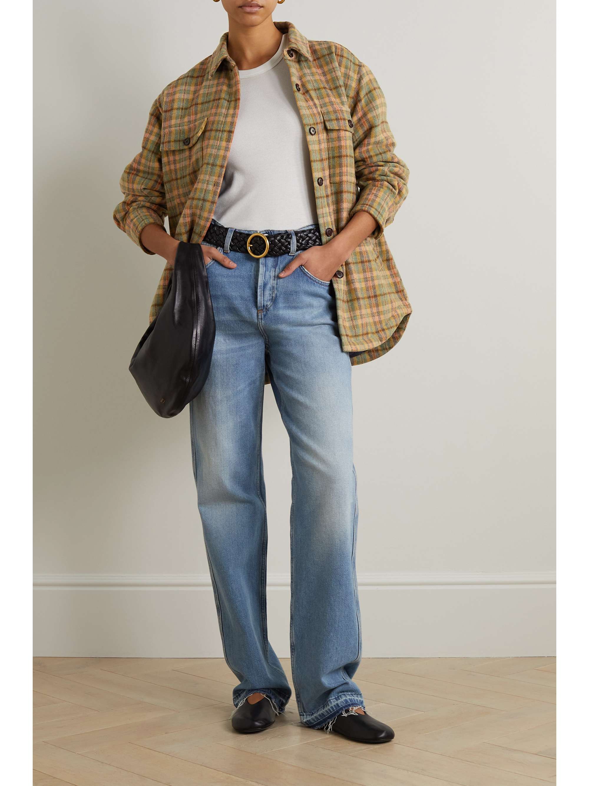 THE GREAT. The State Park plaid flannel jacket | NET-A-PORTER