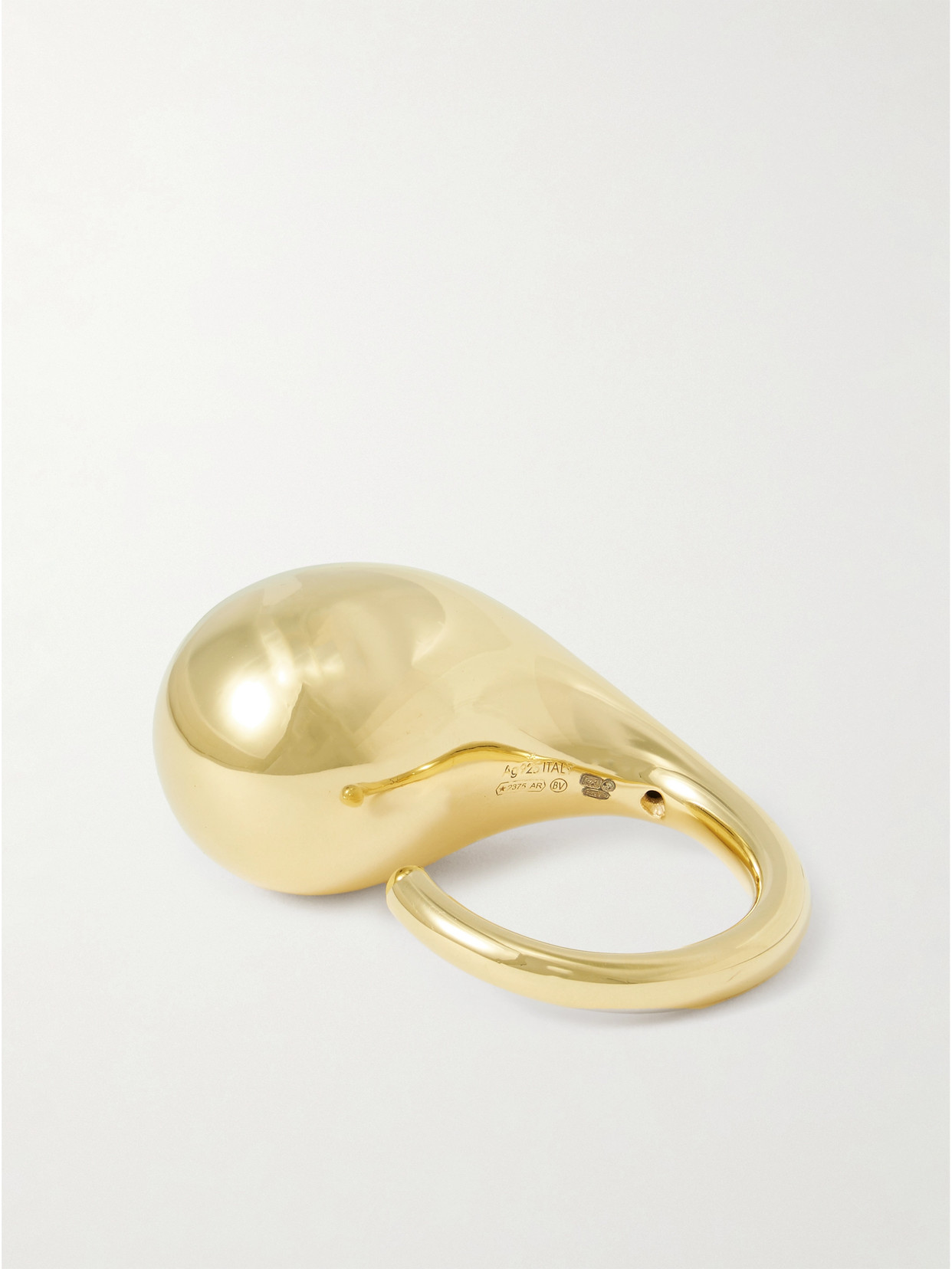 Bottega Veneta Gold-plated Ring In Gold