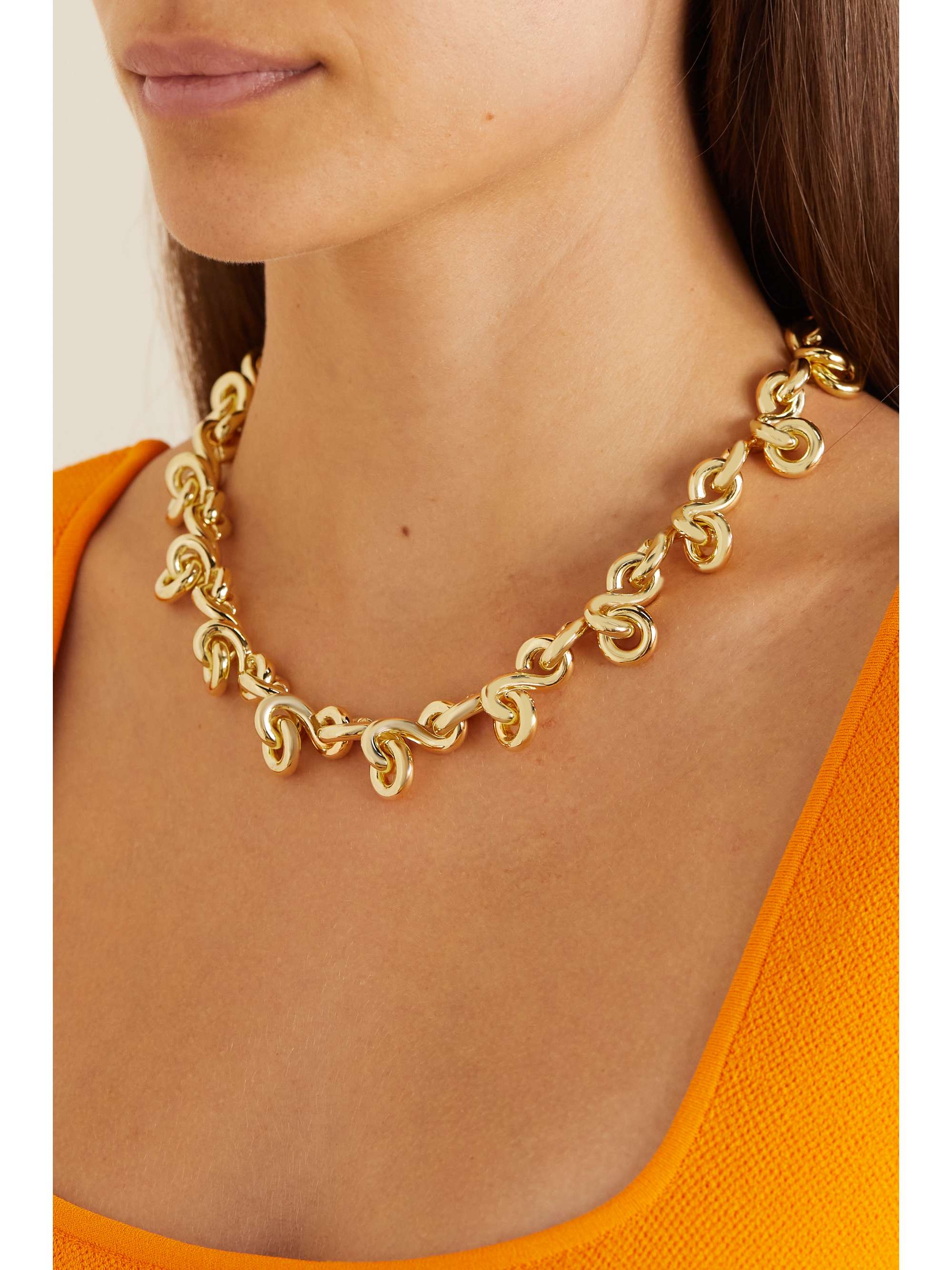 BOTTEGA VENETA Gold-plated necklace