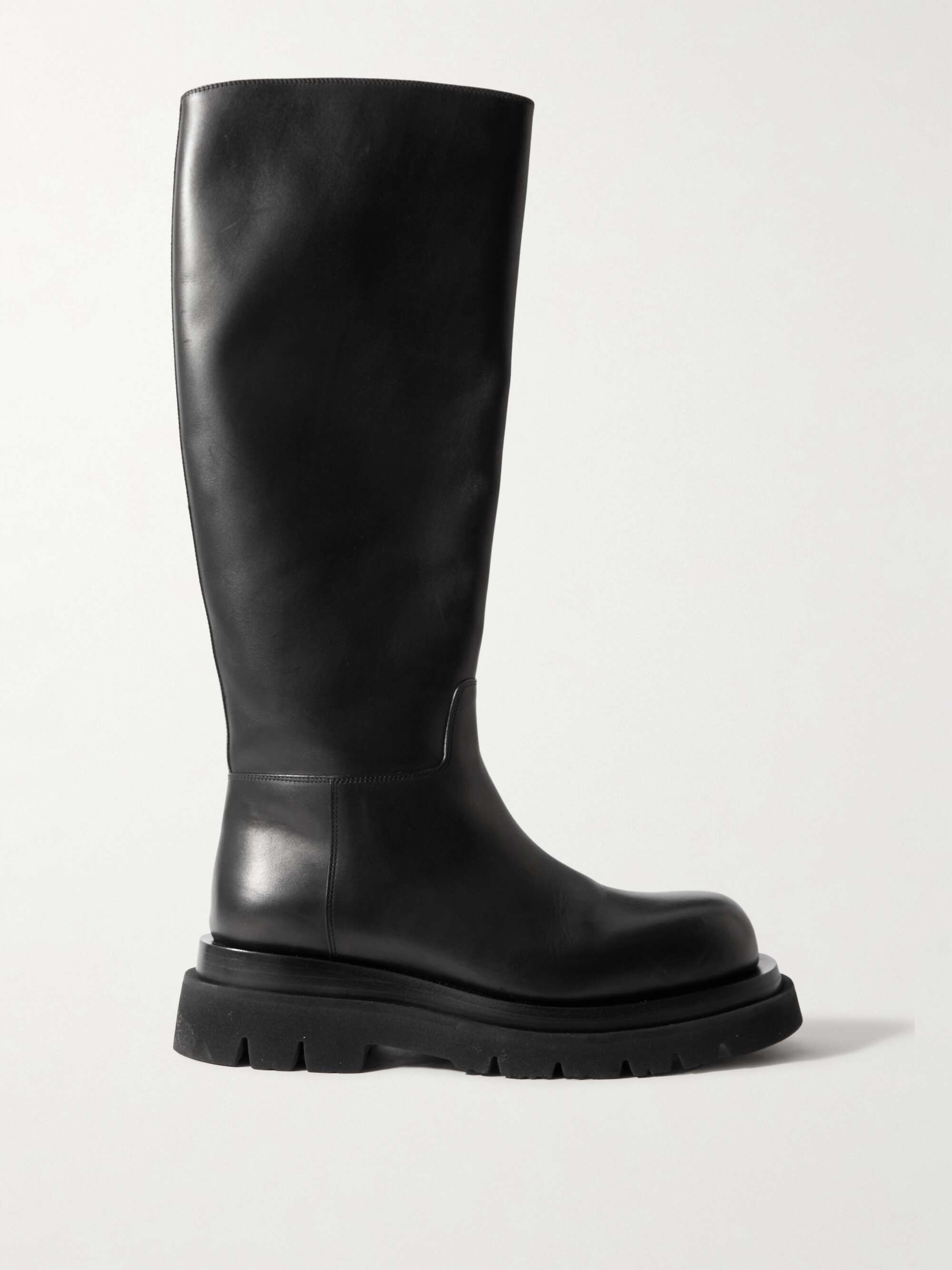 BOTTEGA VENETA OFF-WHITE LUG BOOTS - 40