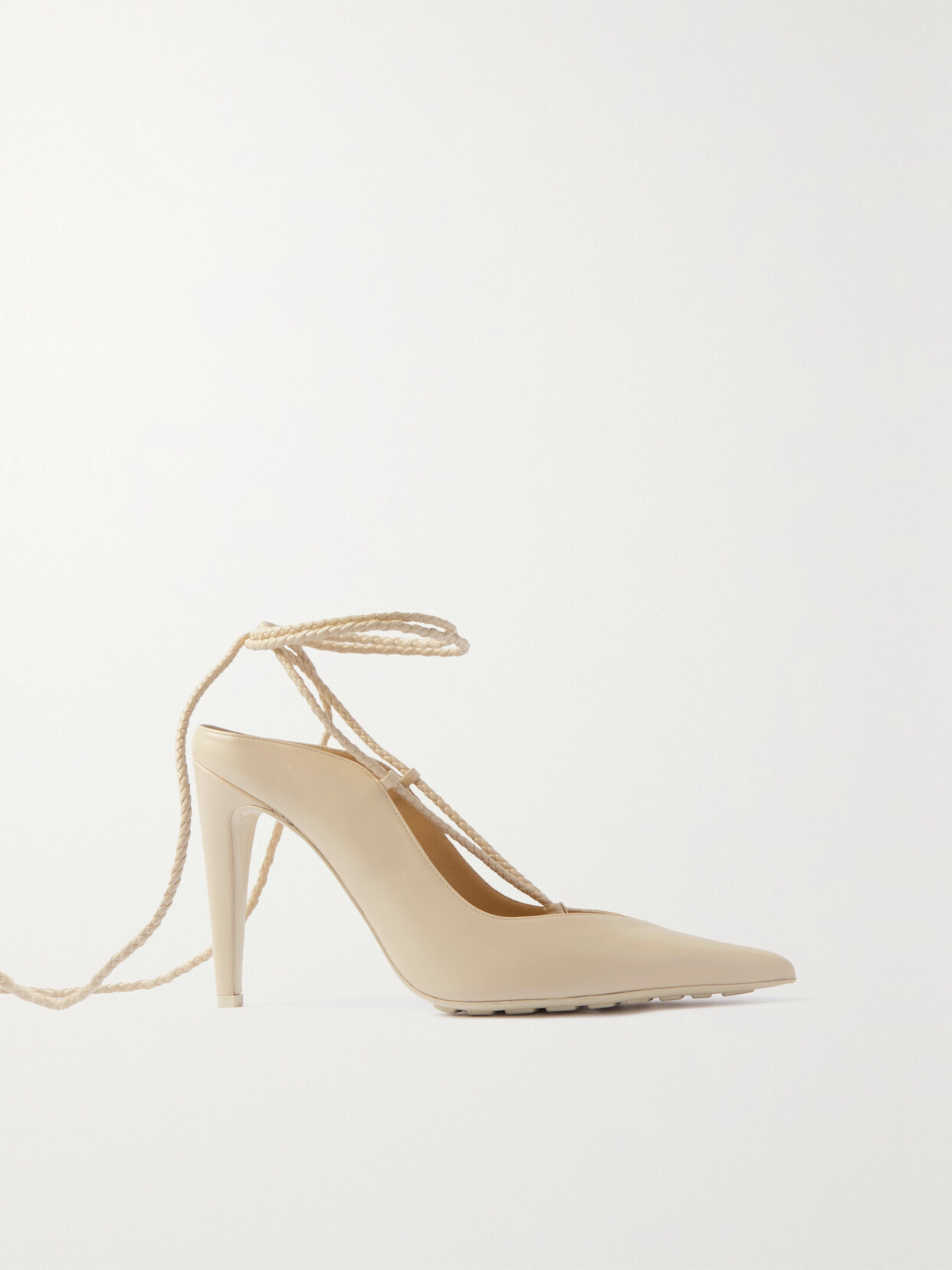 Bottega Veneta - Loft Leather Pumps - Cream