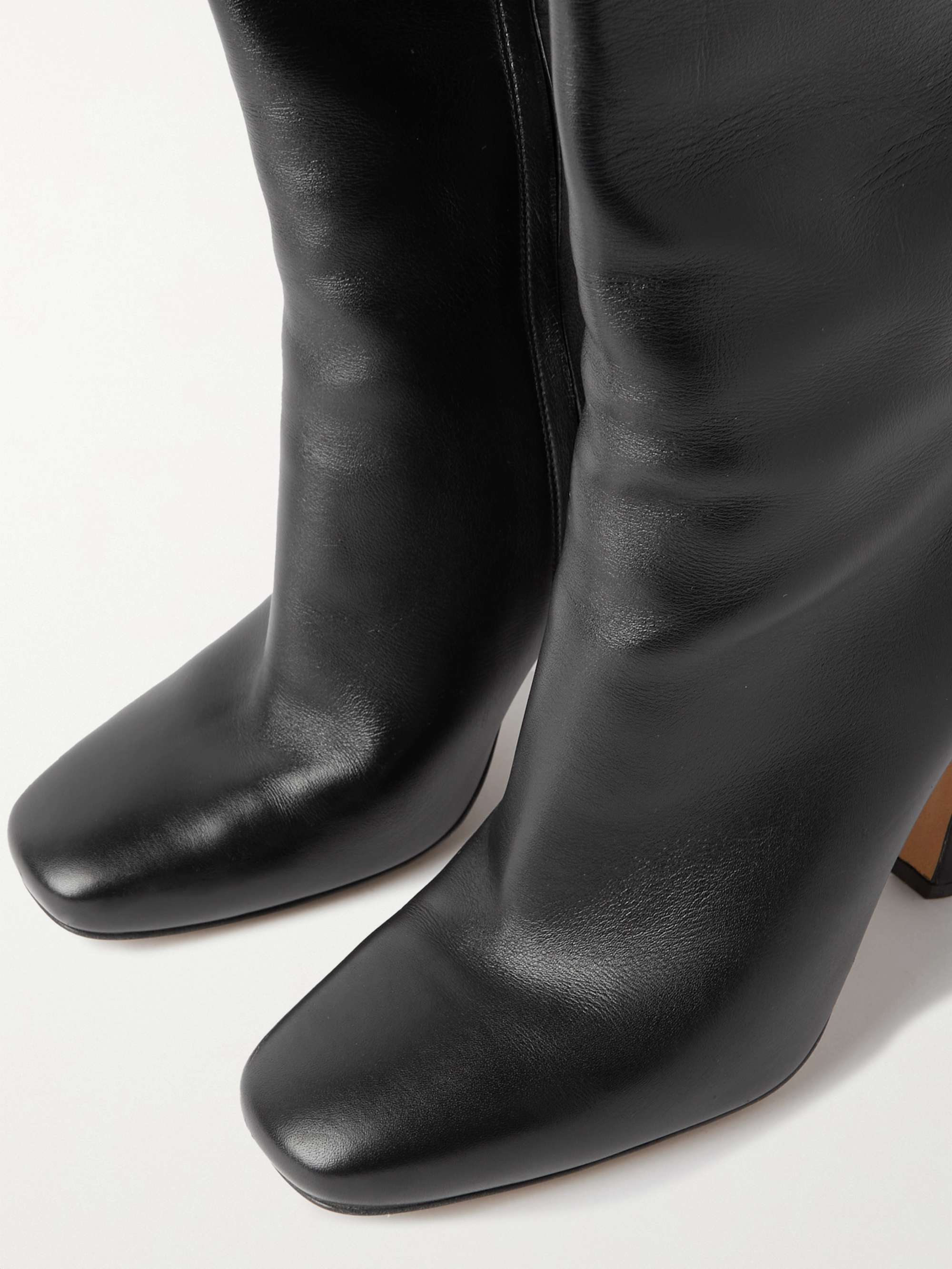 BOTTEGA VENETA Veneta leather over-the-knee boots | NET-A-PORTER