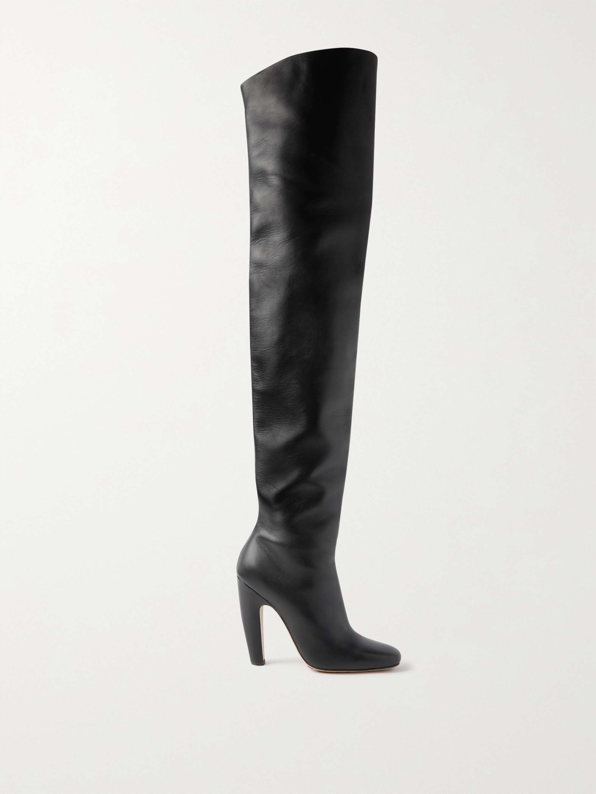 Veneta leather over the knee boots black IT36.5