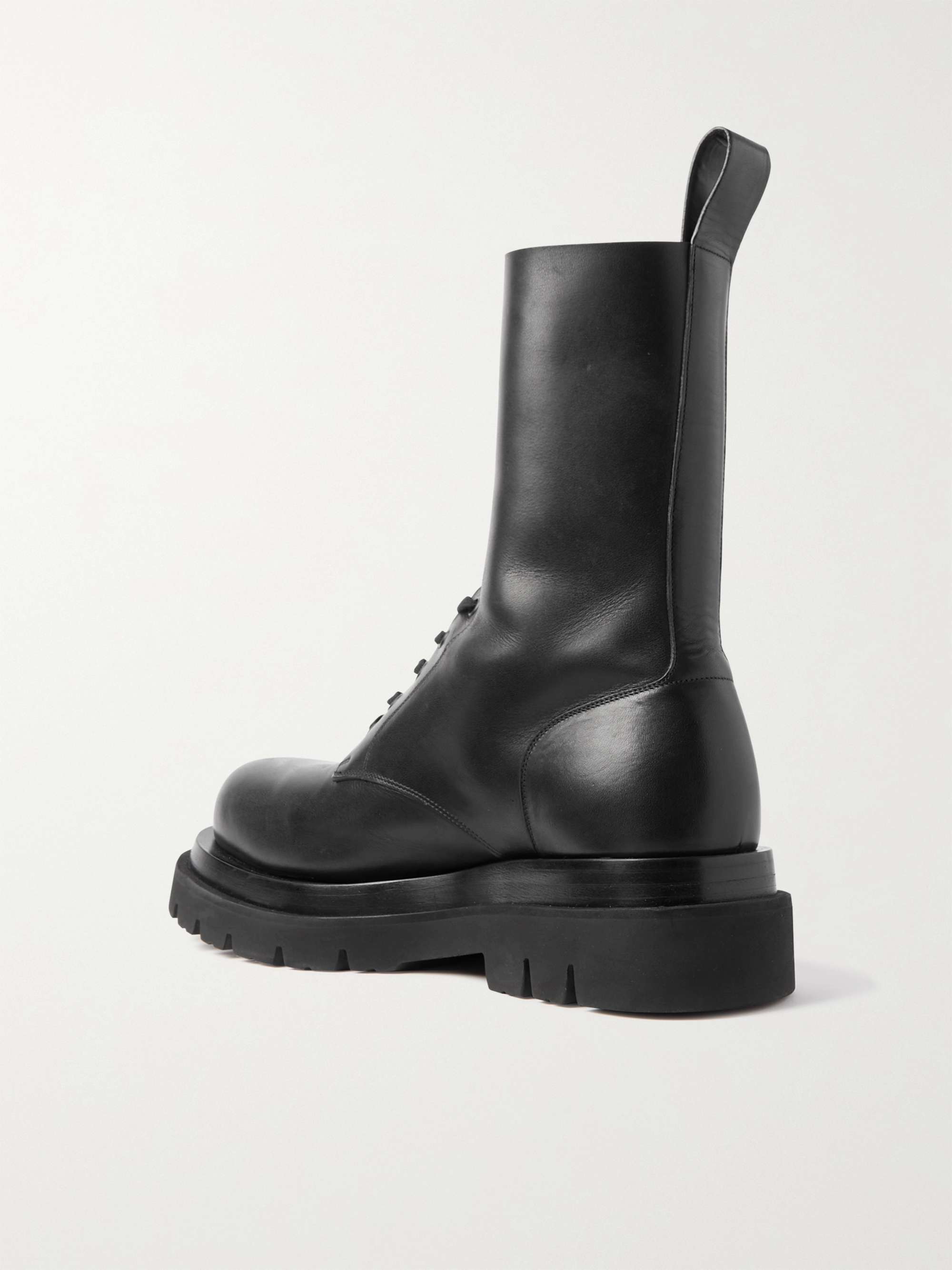 BOTTEGA VENETA Lace-up leather ankle boots | NET-A-PORTER