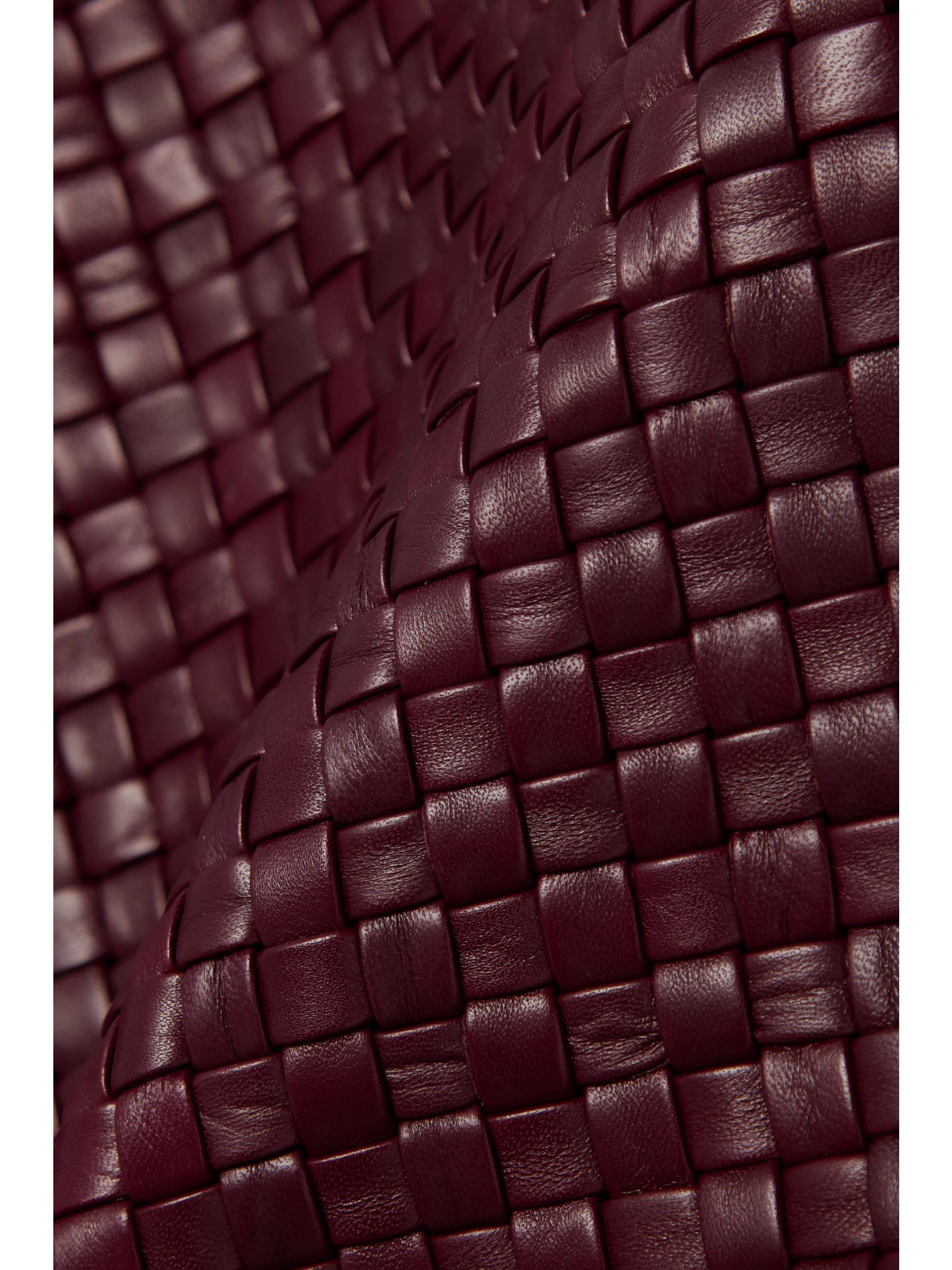 BOTTEGA VENETA Intrecciato leather skirt