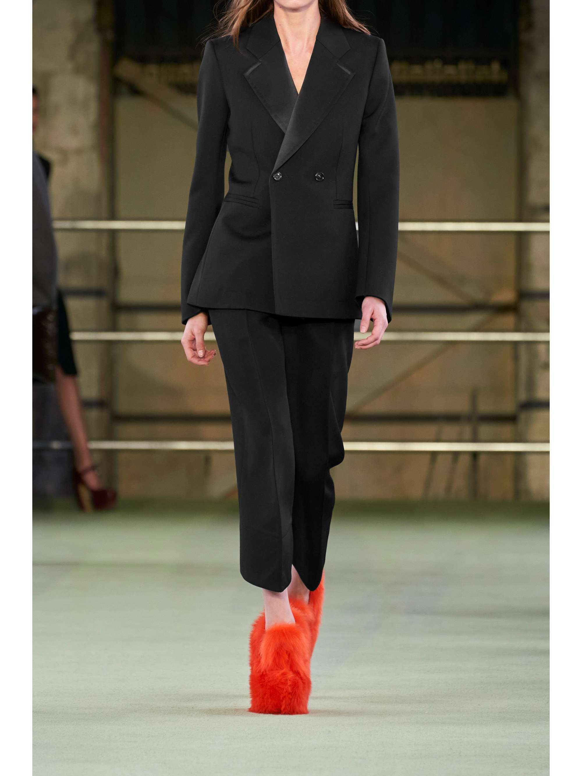 BOTTEGA VENETA Pleated grain de poudre wool straight-leg pants