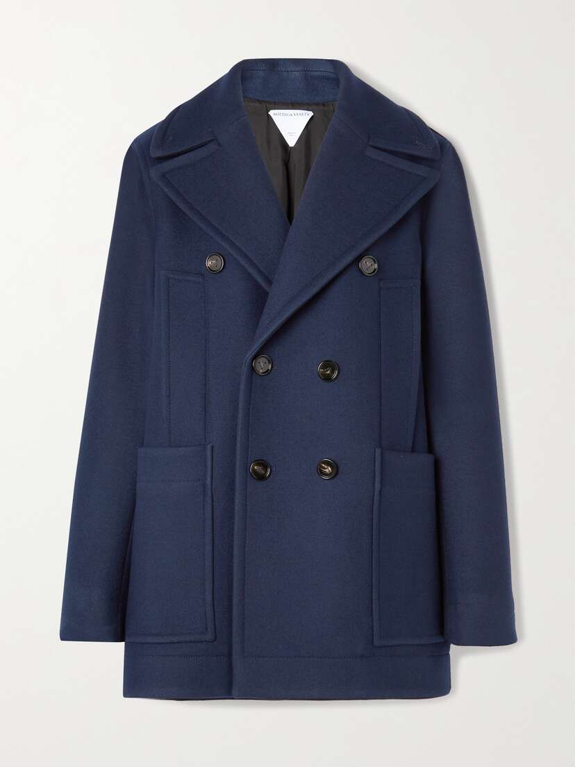 Bottega Veneta Double-breasted Paneled Wool-blend Felt Coat