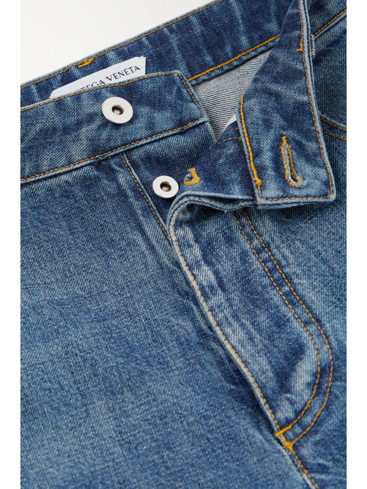 Bottega Veneta High-rise Straight-leg Jeans In Blue
