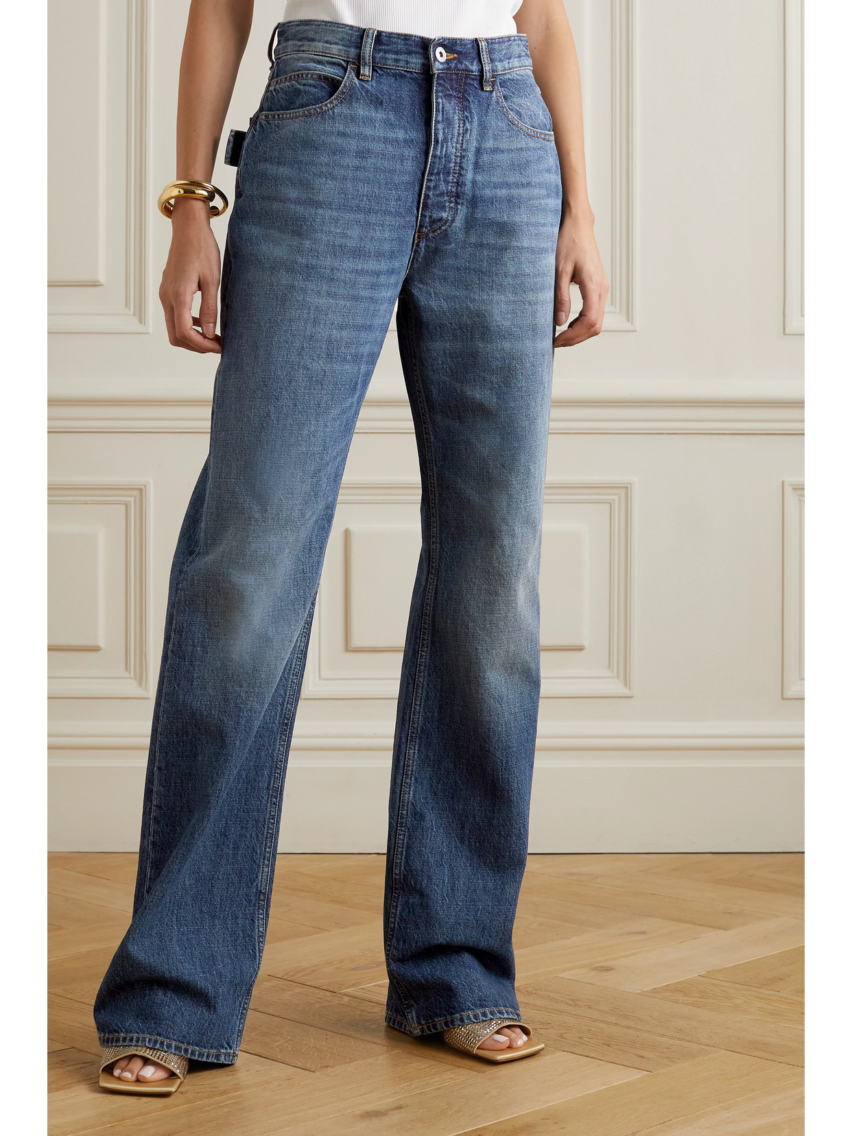 High-Rise Straight-Leg Jeans