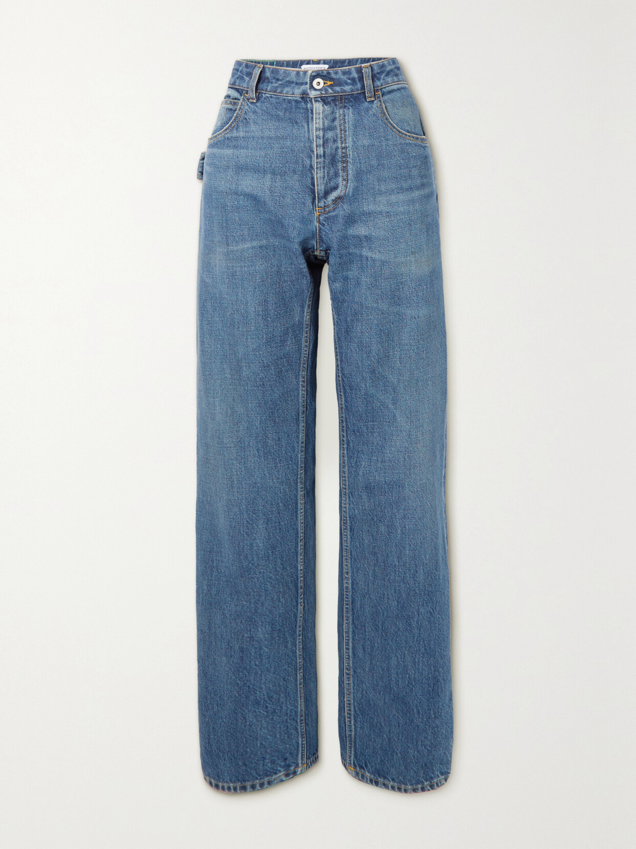 Bottega Veneta High-rise Straight-leg Jeans In Blue