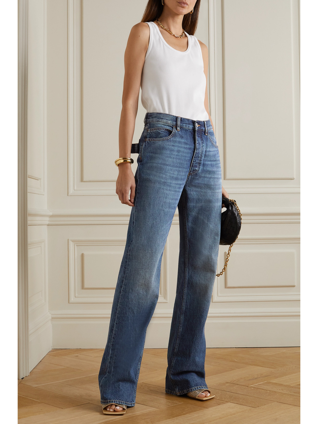 High-Rise Straight-Leg Jeans