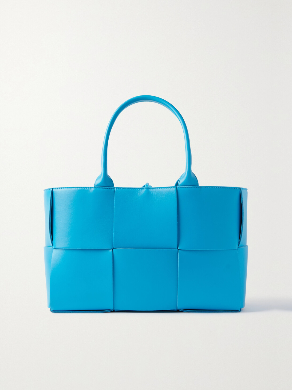 Bottega Veneta - Arco Small Intrecciato Leather Tote - Blue