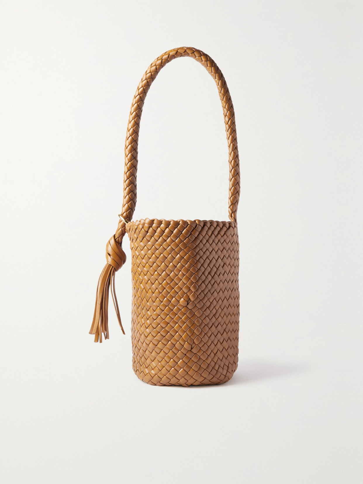 Bottega Veneta - Kalimero Medium Intrecciato Leather Bucket Bag - Brown