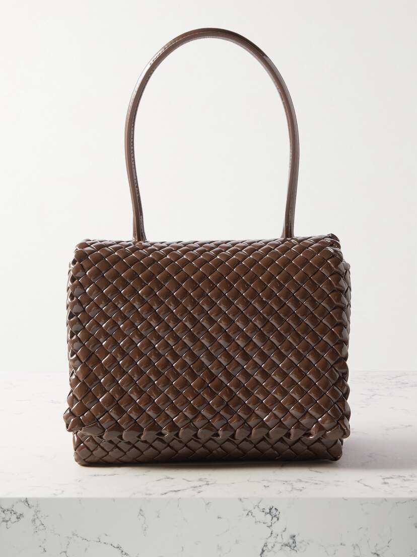 Bottega Veneta Patti Intrecciato Vinyl Tote