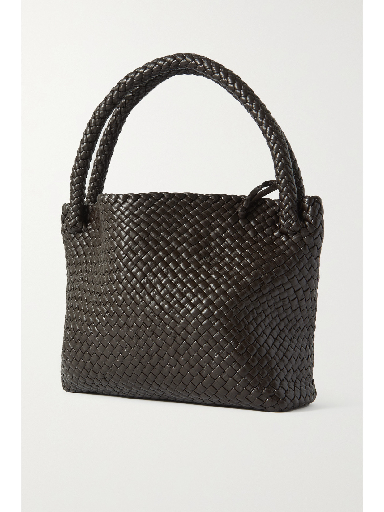 Bottega Veneta Tosca Intreccio Leather Hobo In Brown