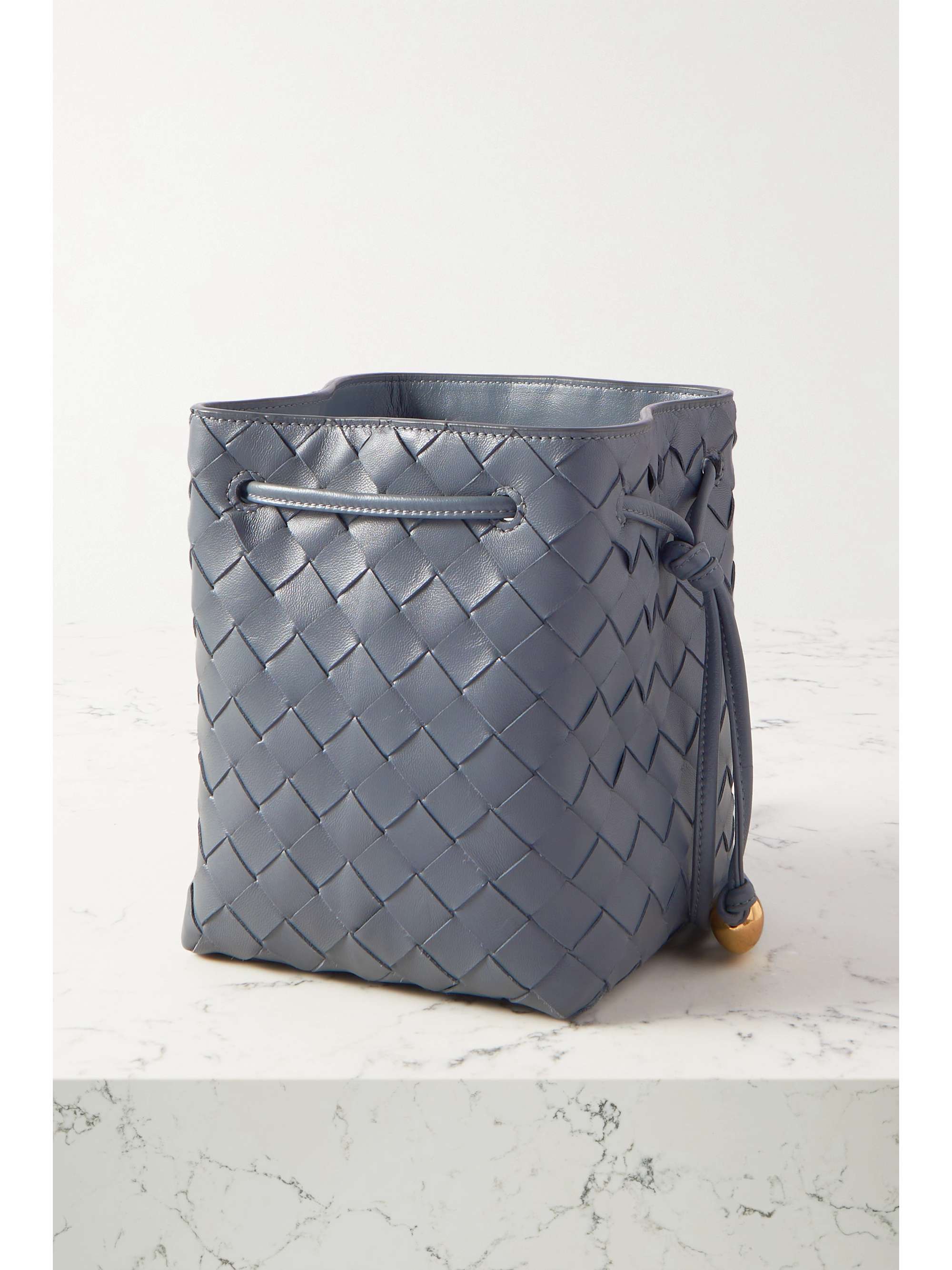 BOTTEGA VENETA Small embellished intrecciato leather bucket bag