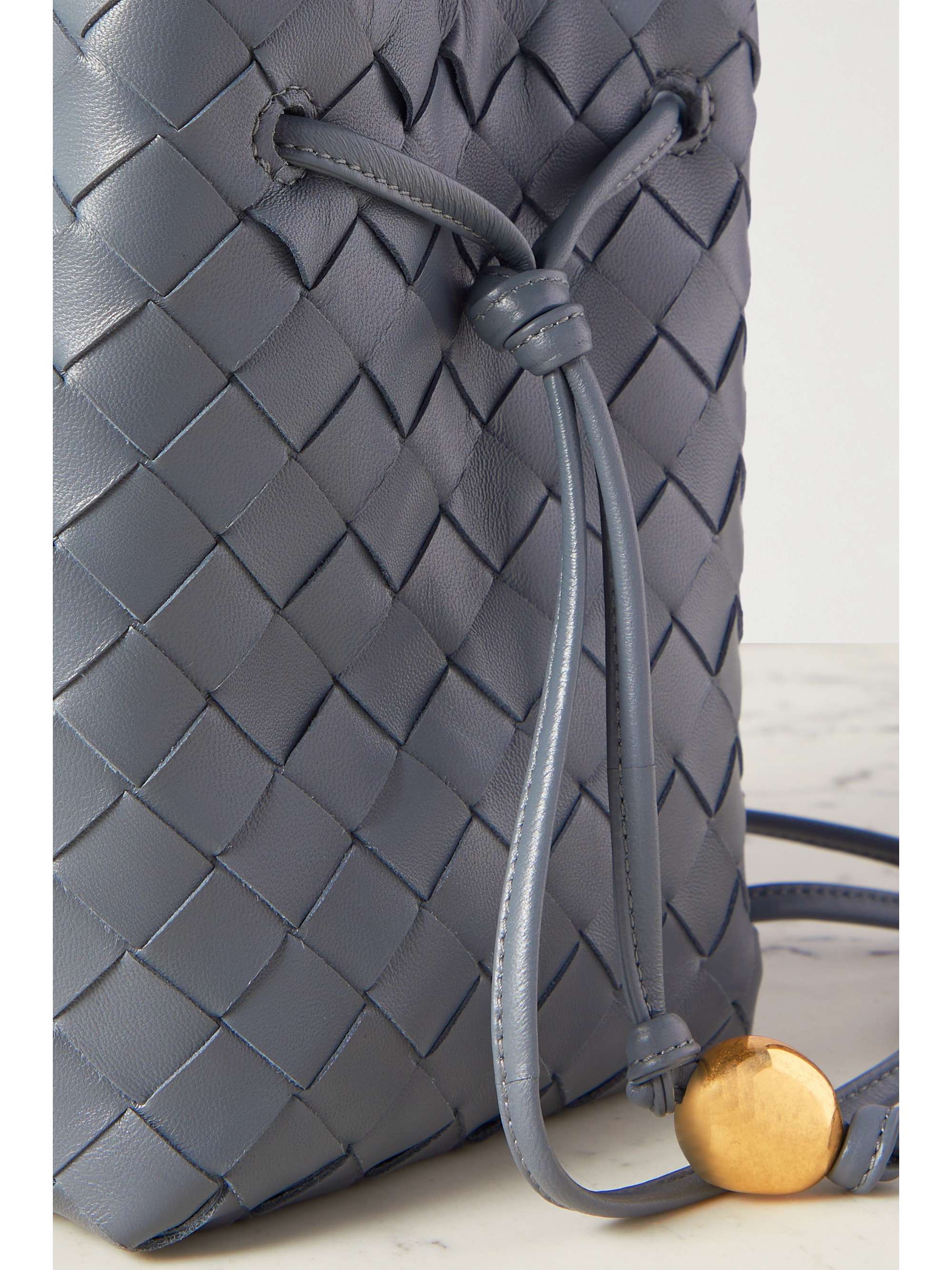 BOTTEGA VENETA Small embellished intrecciato leather bucket bag