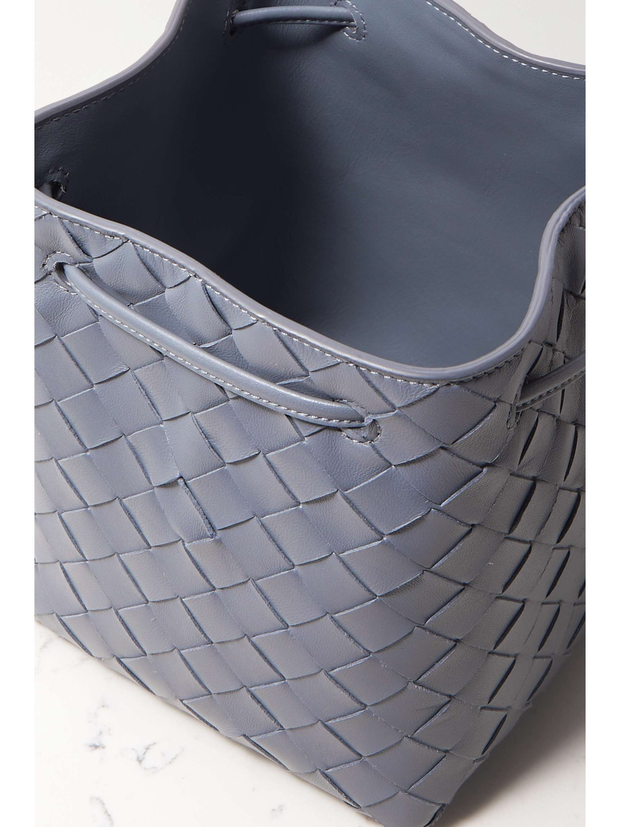 BOTTEGA VENETA Small embellished intrecciato leather bucket bag