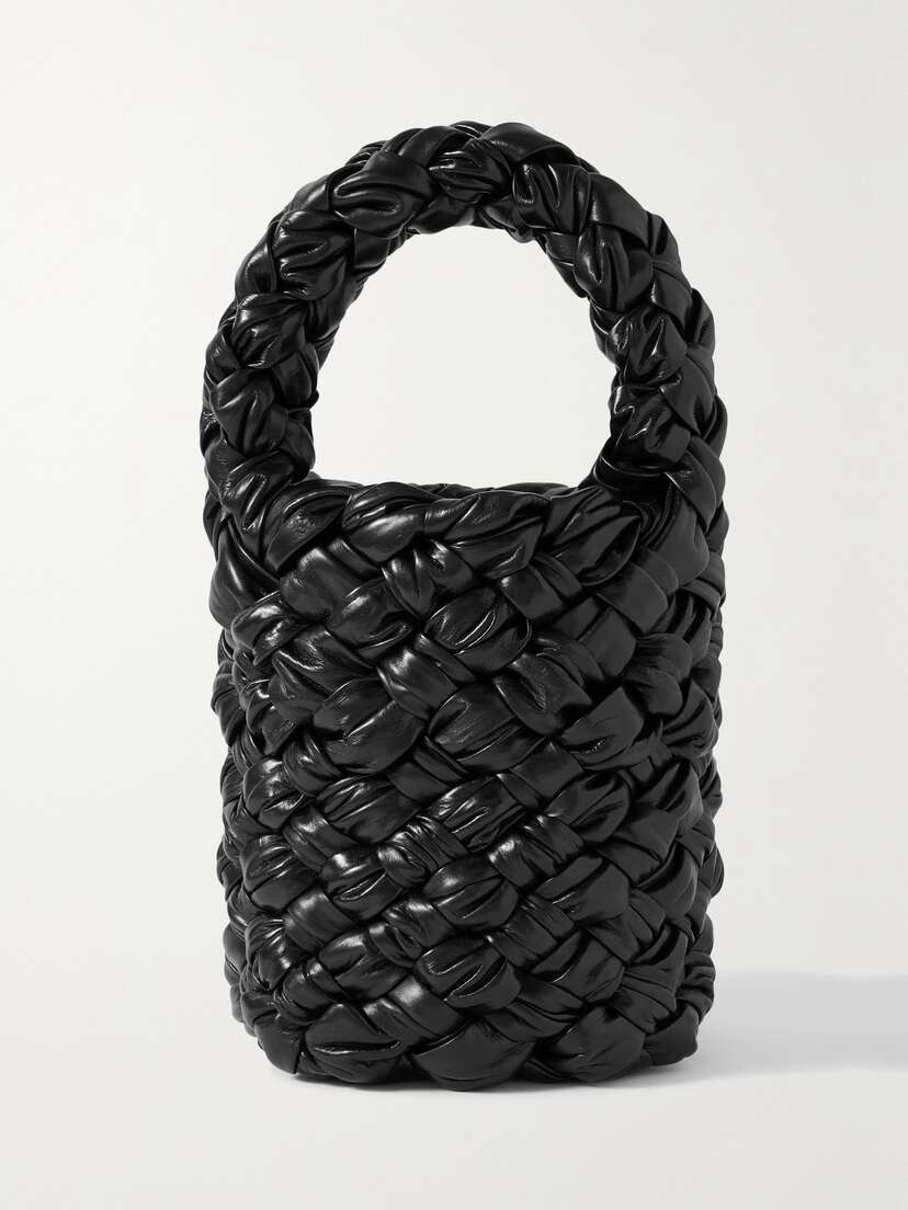 Bottega Veneta Kalimero Mini Intrecciato Leather Bucket Bag