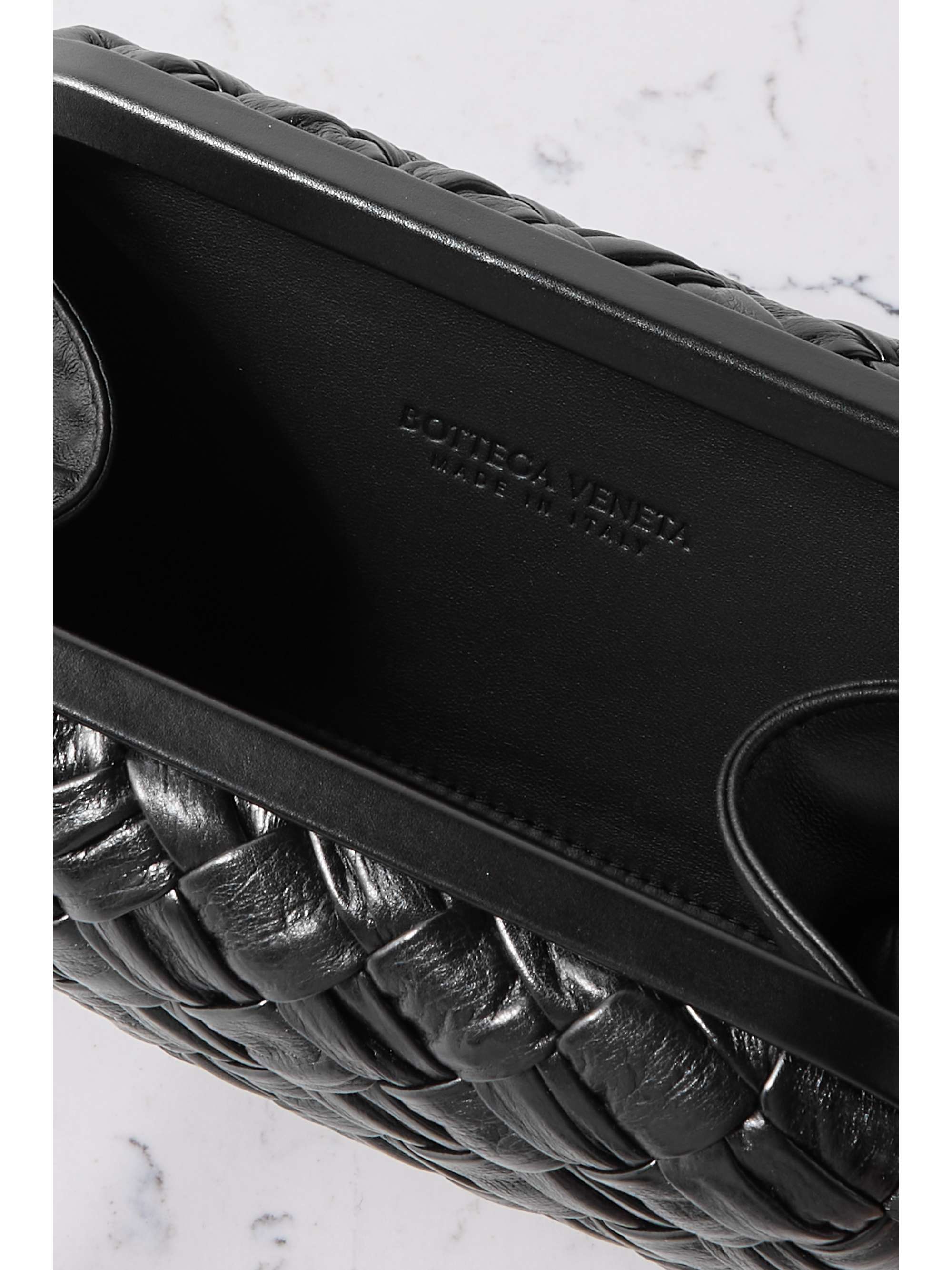 BOTTEGA Knot intrecciato woven leather shoulder bag NETAPORTER