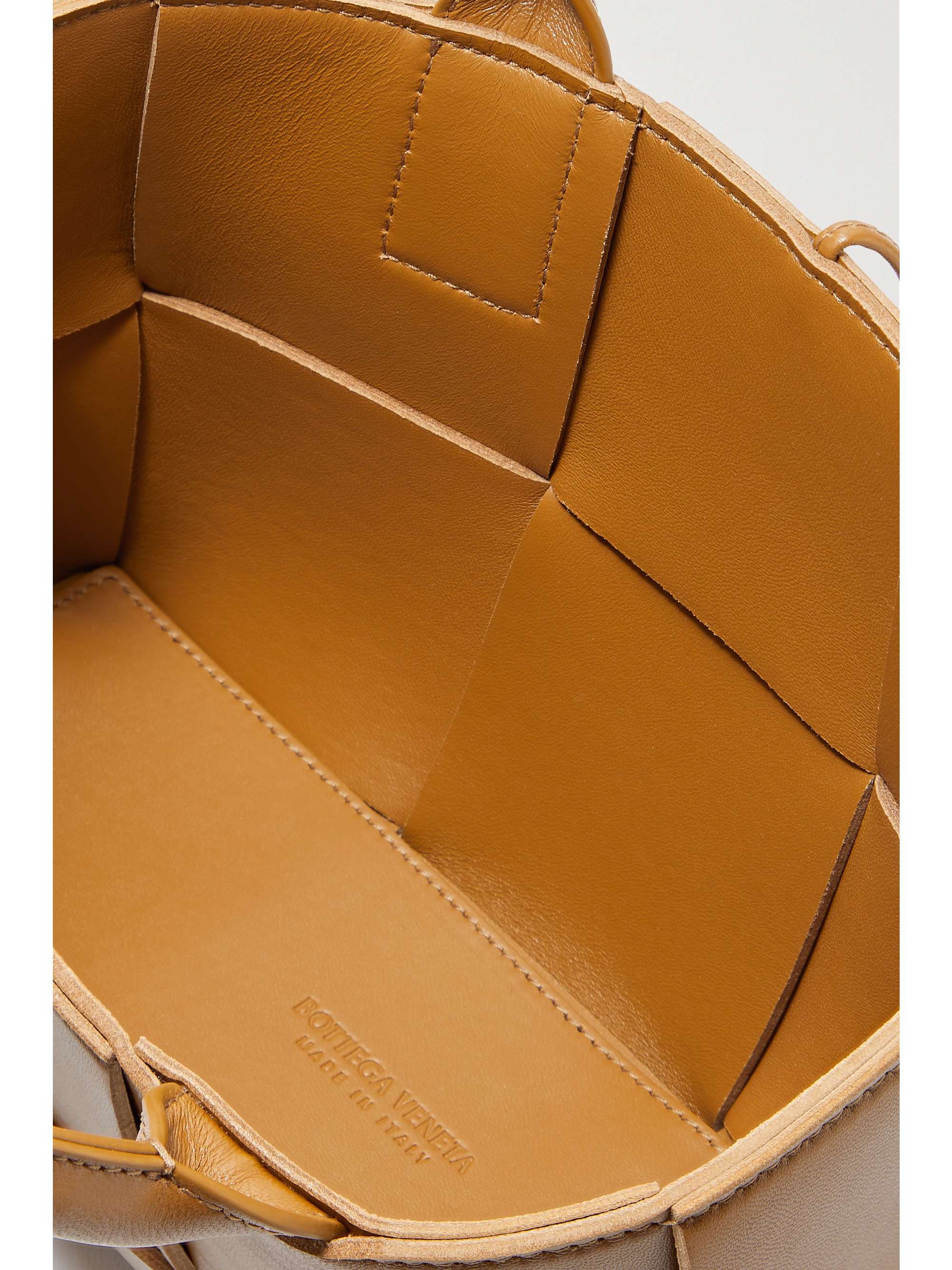 BOTTEGA VENETA Arco mini intrecciato textured-leather tote