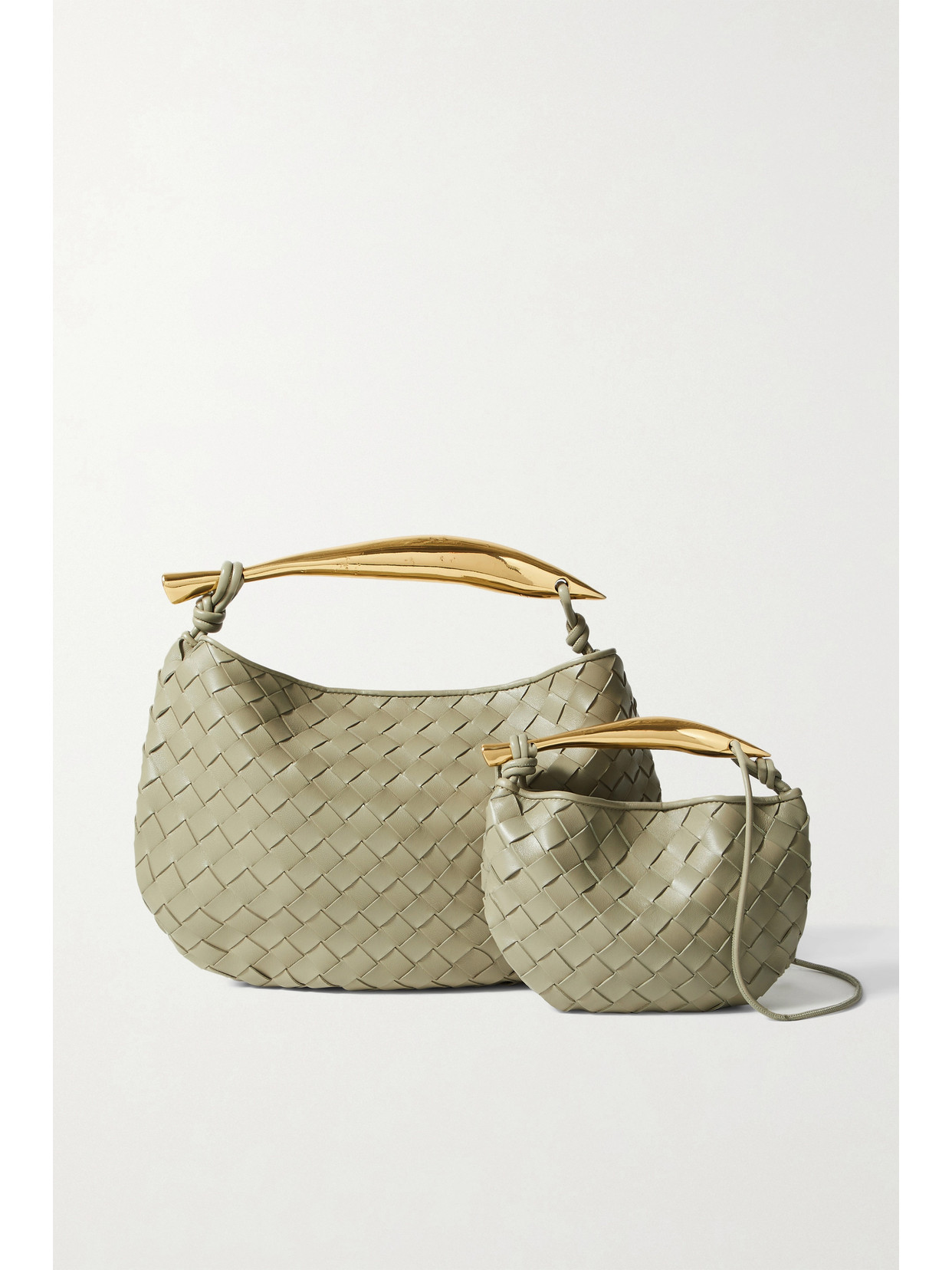 Sardine Small Intrecciato Leather Tote