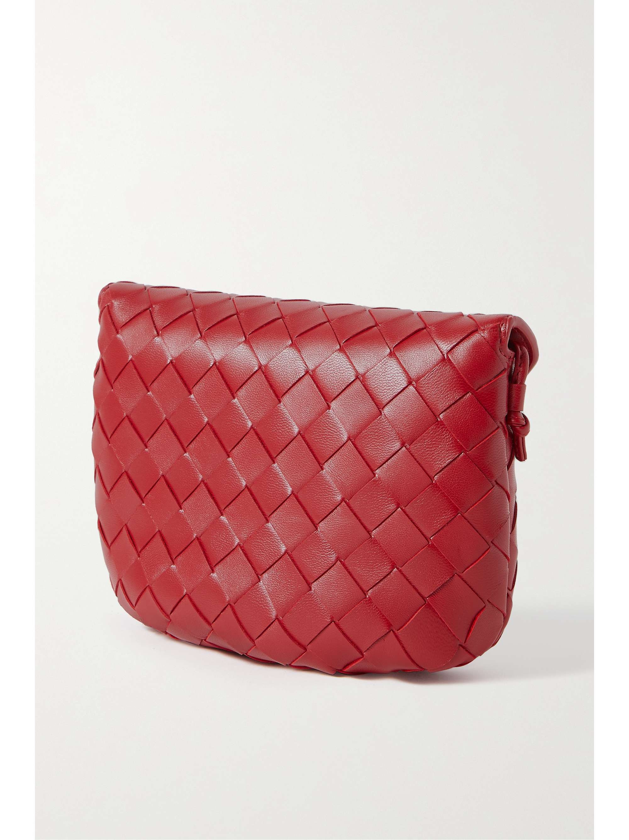 BOTTEGA VENETA Saddle mini intrecciato leather shoulder bag