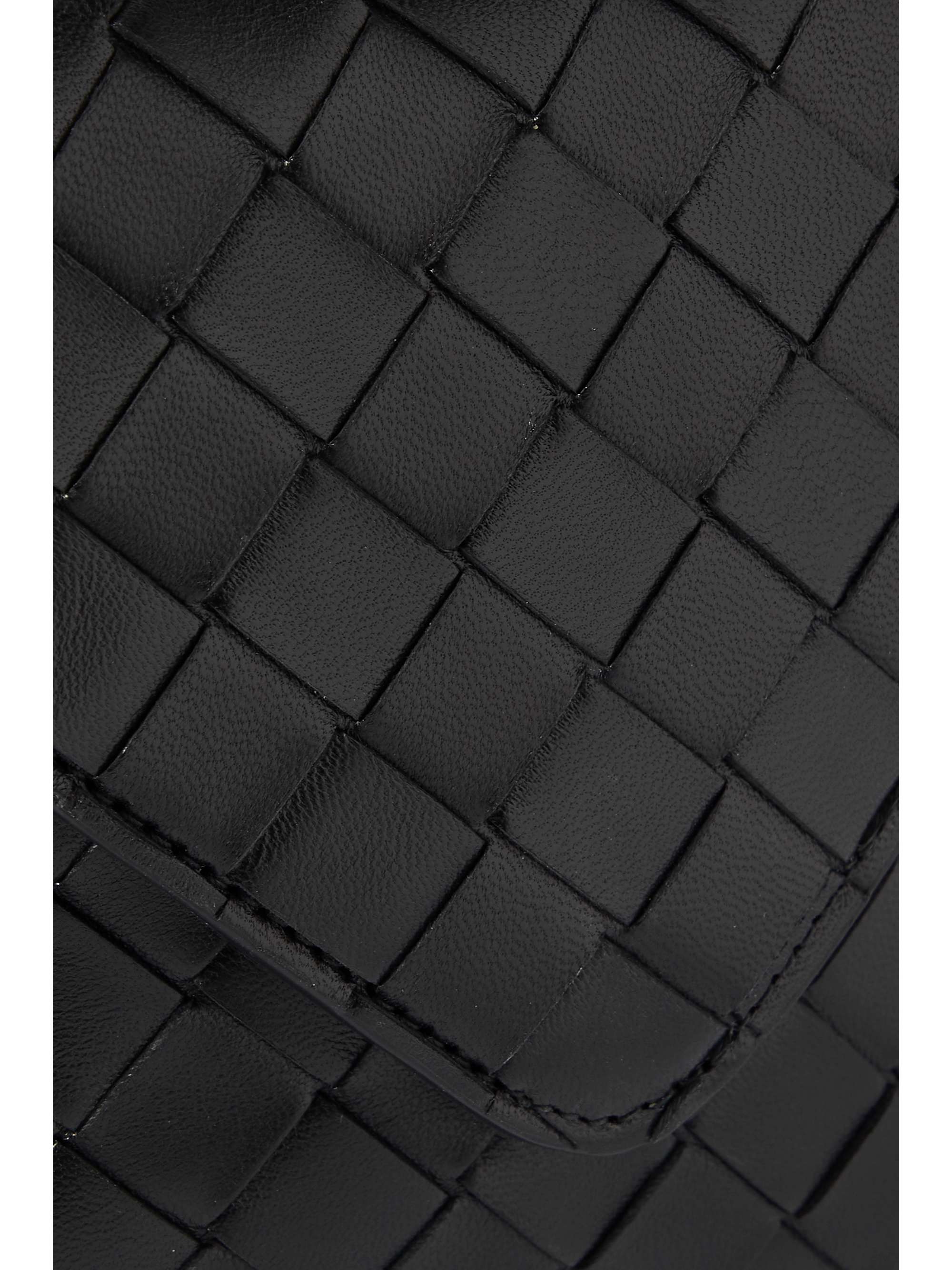BOTTEGA VENETA Saddle mini intrecciato leather shoulder bag