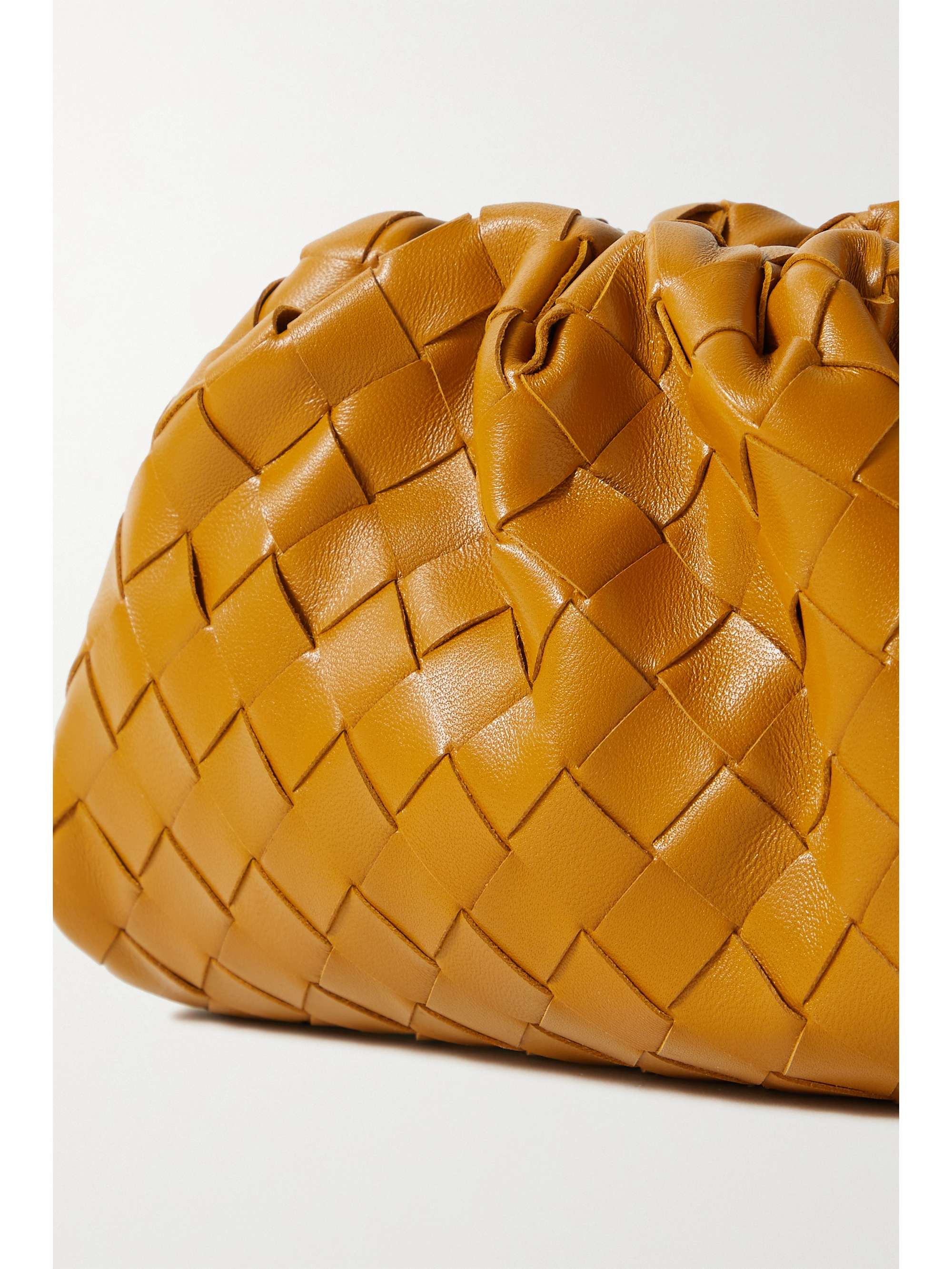 BOTTEGA The Pouch mini intrecciato leather clutch NETAPORTER